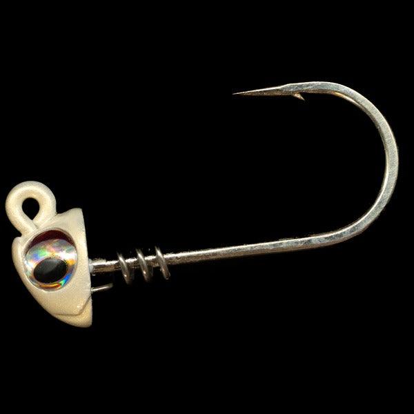 NLBN No Live Bait Needed Tuna 4x Super Duty Screw Lock Jig Heads - Saltwater Fishing Lures for Tuna, Mahi & Offshore Game Fish