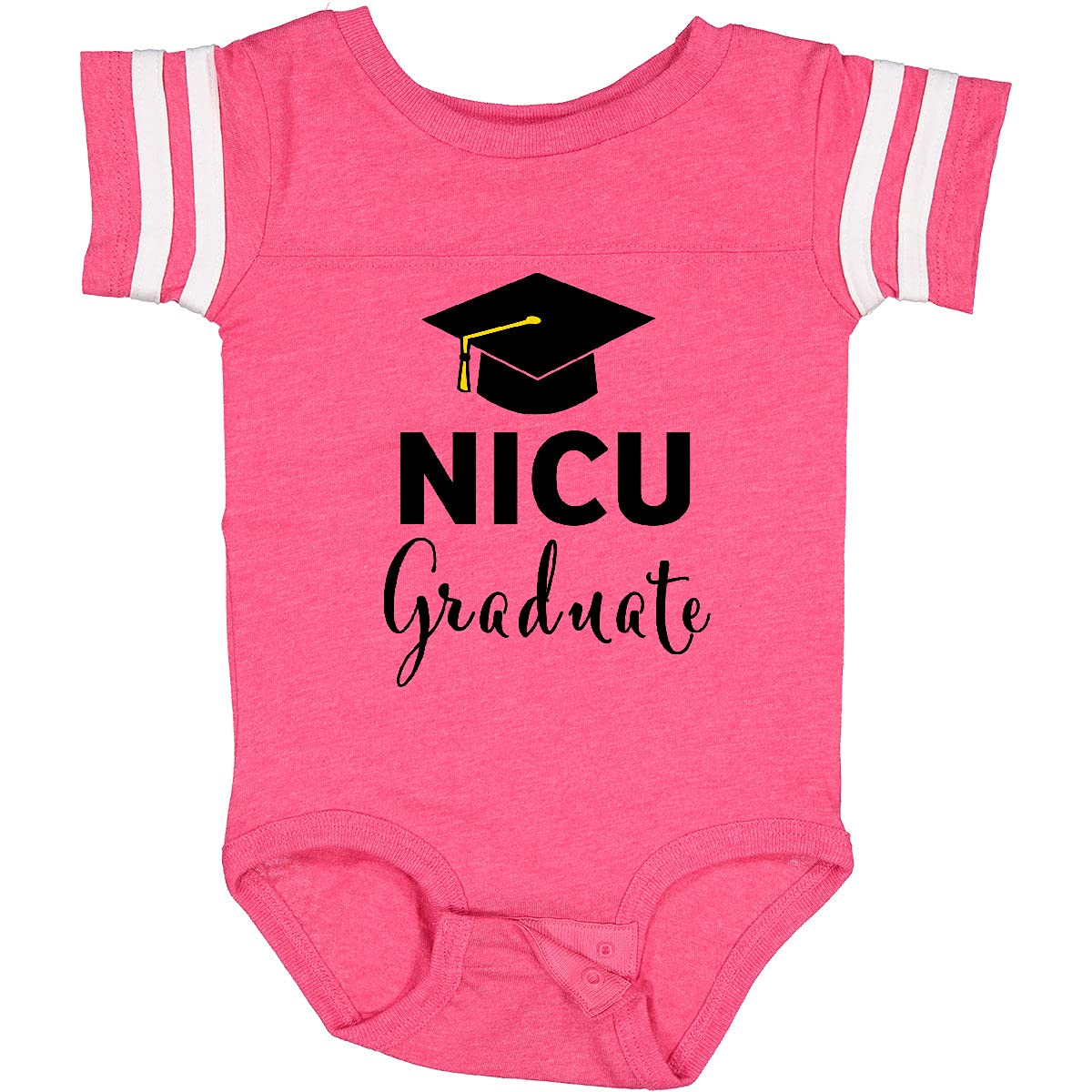 Inktastic NICU Graduate Baby Bodysuit - Cute Newborn Onesie for NICU Graduation Celebration, Baby Shower Gift, and Milestone Photos