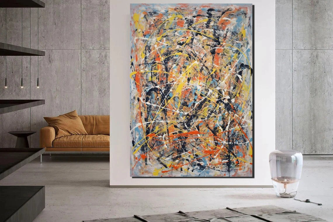 Extra Large Wall Art Painting - Modern Contemporary Abstract Hand Painted Acrylic Canvas Artwork for Living Room Decor | Perfect for Home, Office & Hotel Wall Decoration | Buy Unique Paintings Online