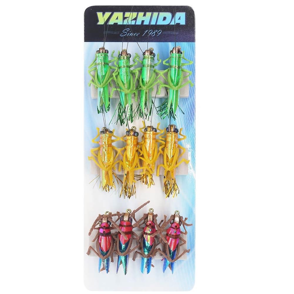 Realistic Hopper Fishing Lure - High-Performance Fly Fishing Bait for Trout & Bass - Perfect for Freshwater & Saltwater Fishing Adventures