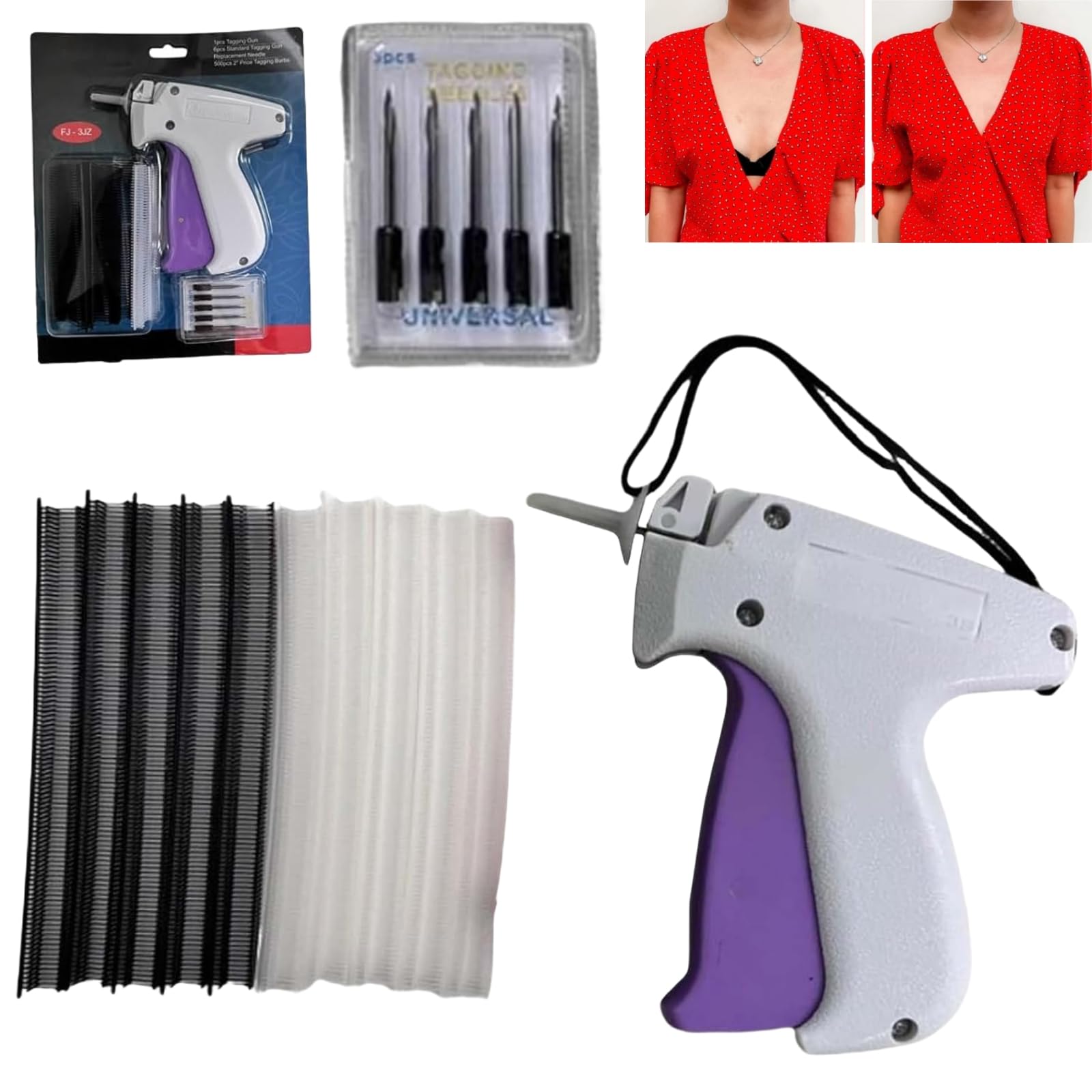Stitchy Quick Clothing Repair Gun - Portable Fabric Stitching Tool for Fast Mending, Sewing & Hemming - Mini Stitch Pro for Clothes, Jeans, Curtains - Perfect Mother's Day Gift (White) | Home Repair, Emergency Fixes, DIY Sewing Projects