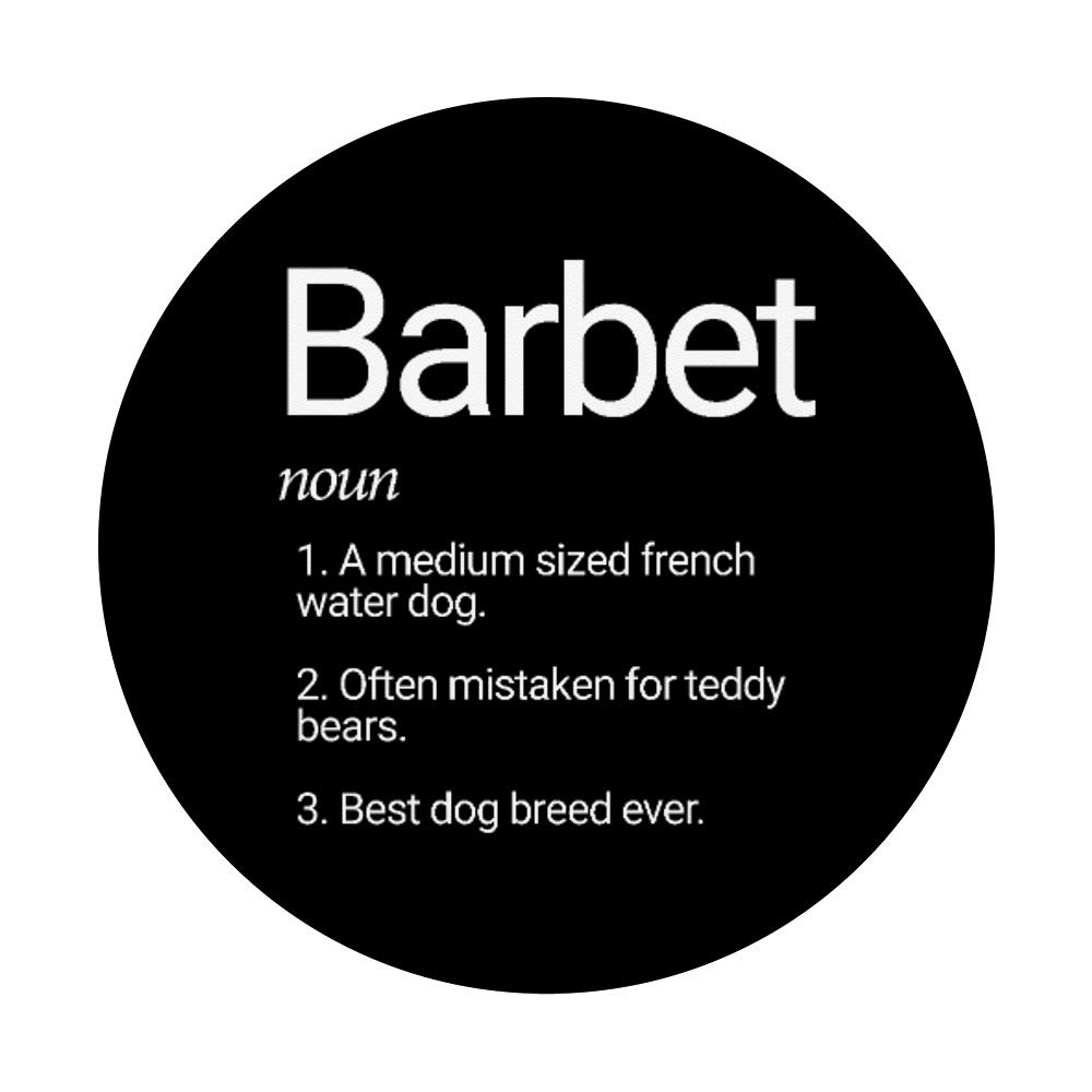 Barbet Dog Breed PopSockets Grip & Stand for Phone & Tablet - Cute French Water Dog Accessory for Pet Lovers, Perfect for Home, Office & Travel Use