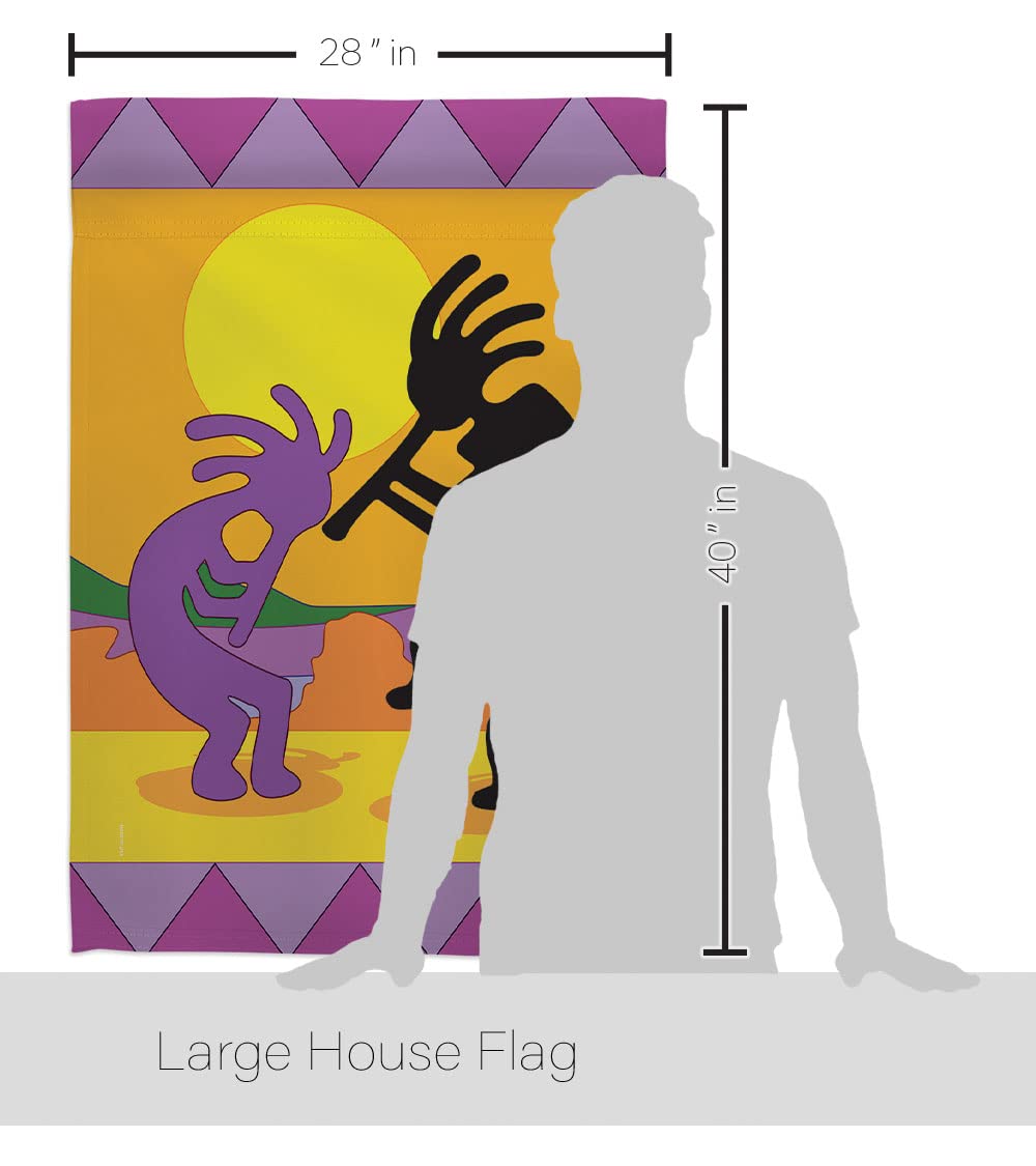 Kokopelli Southwest House Flag Set 28