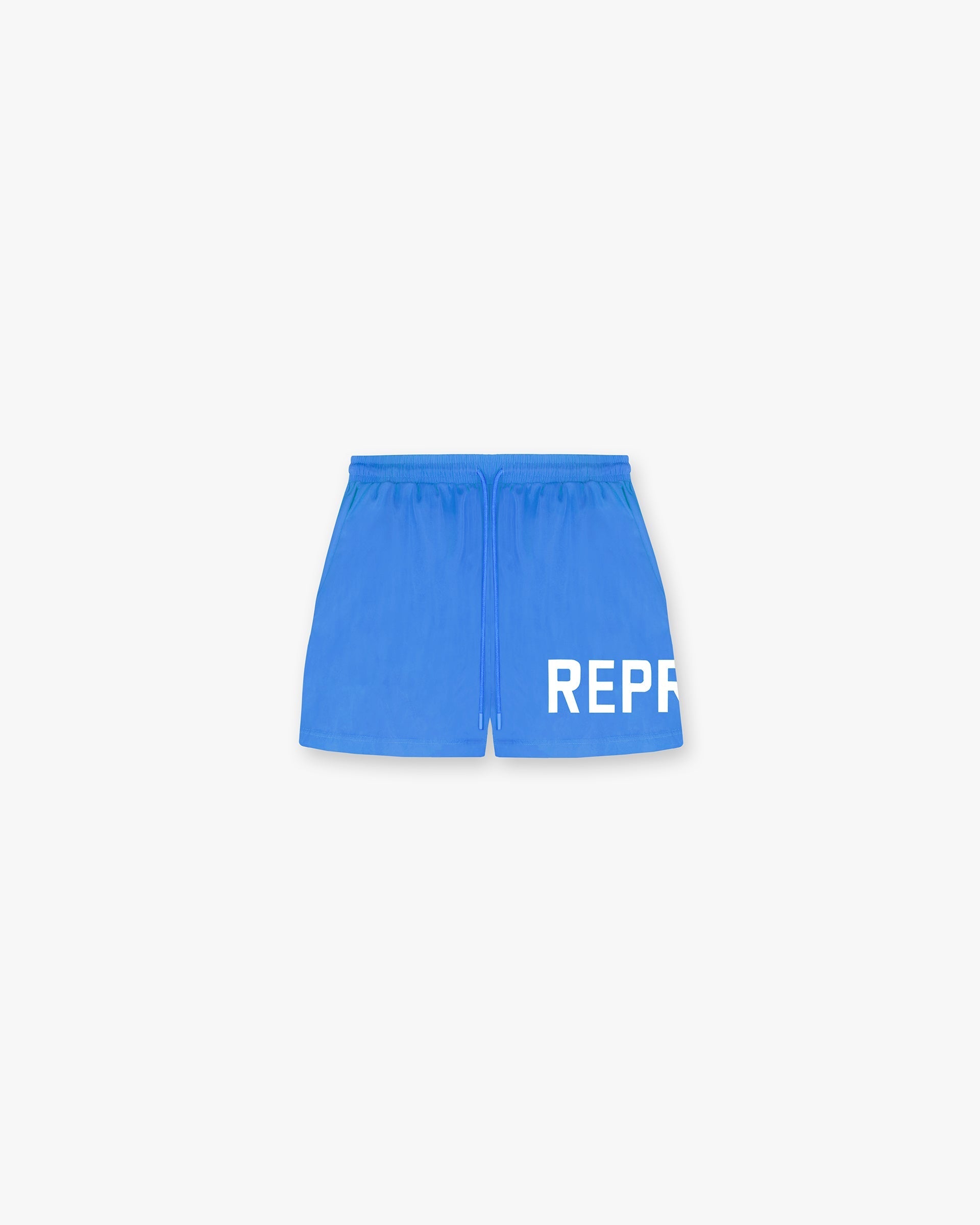 Represent Swim Shorts - Sky Blue - Men's Quick-Dry Beach Shorts for Swimming, Surfing & Summer Vacations