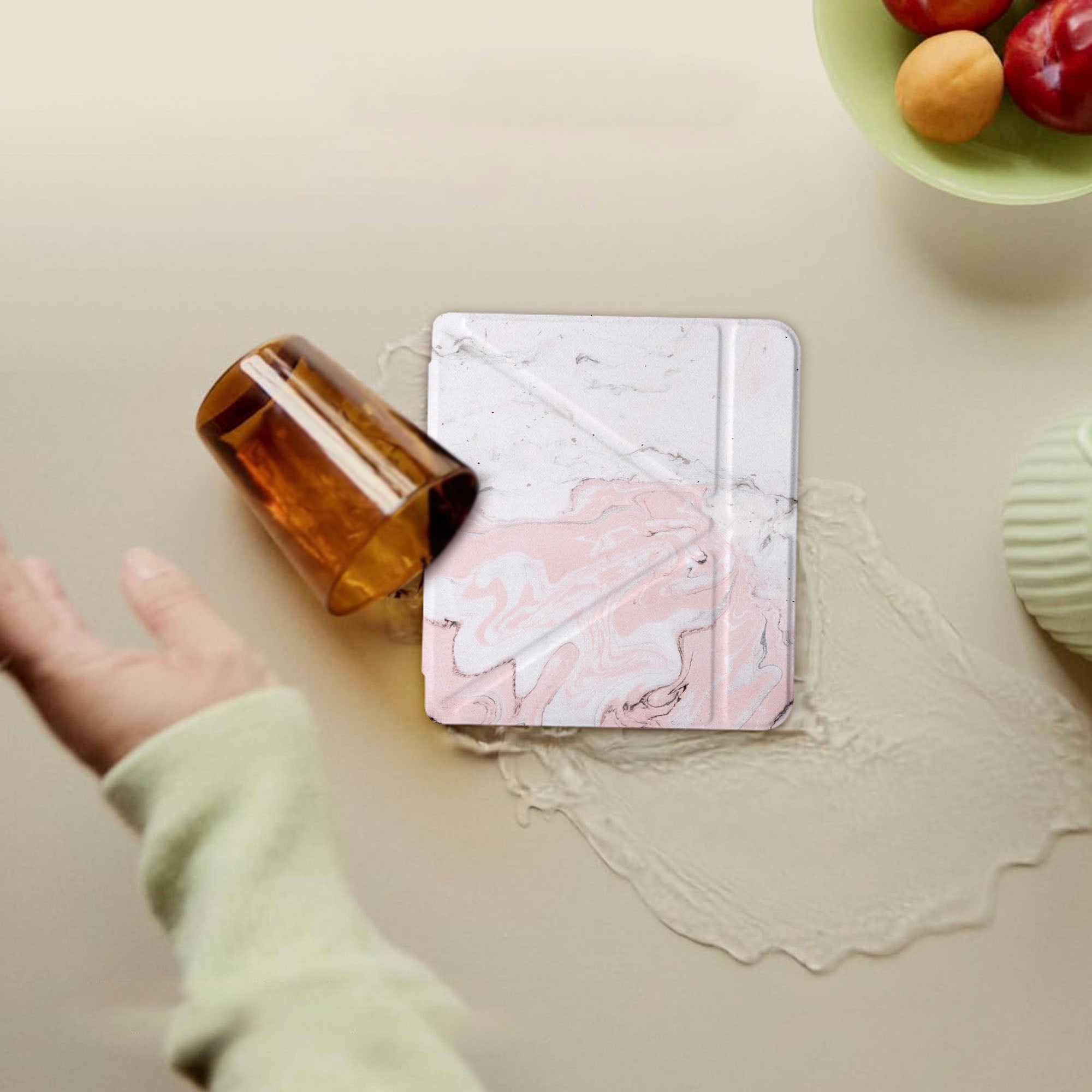KOBO Pink Marble Phone Case - Slim Protective Cover for iPhone & Samsung - Trendy Marble Design for Women & Girls - Perfect for Work, Travel & Everyday Use