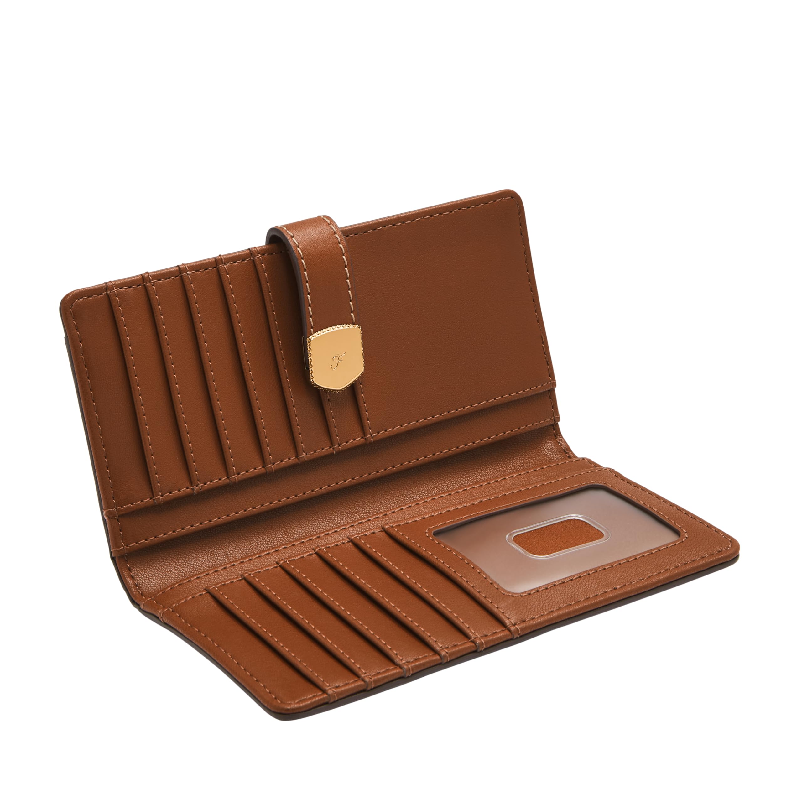 Fossil Lennox Tab Bifold Wallet for Men - Genuine Leather RFID Blocking Slim Wallet with ID Window & Card Slots - Perfect for Travel, Business & Everyday Use