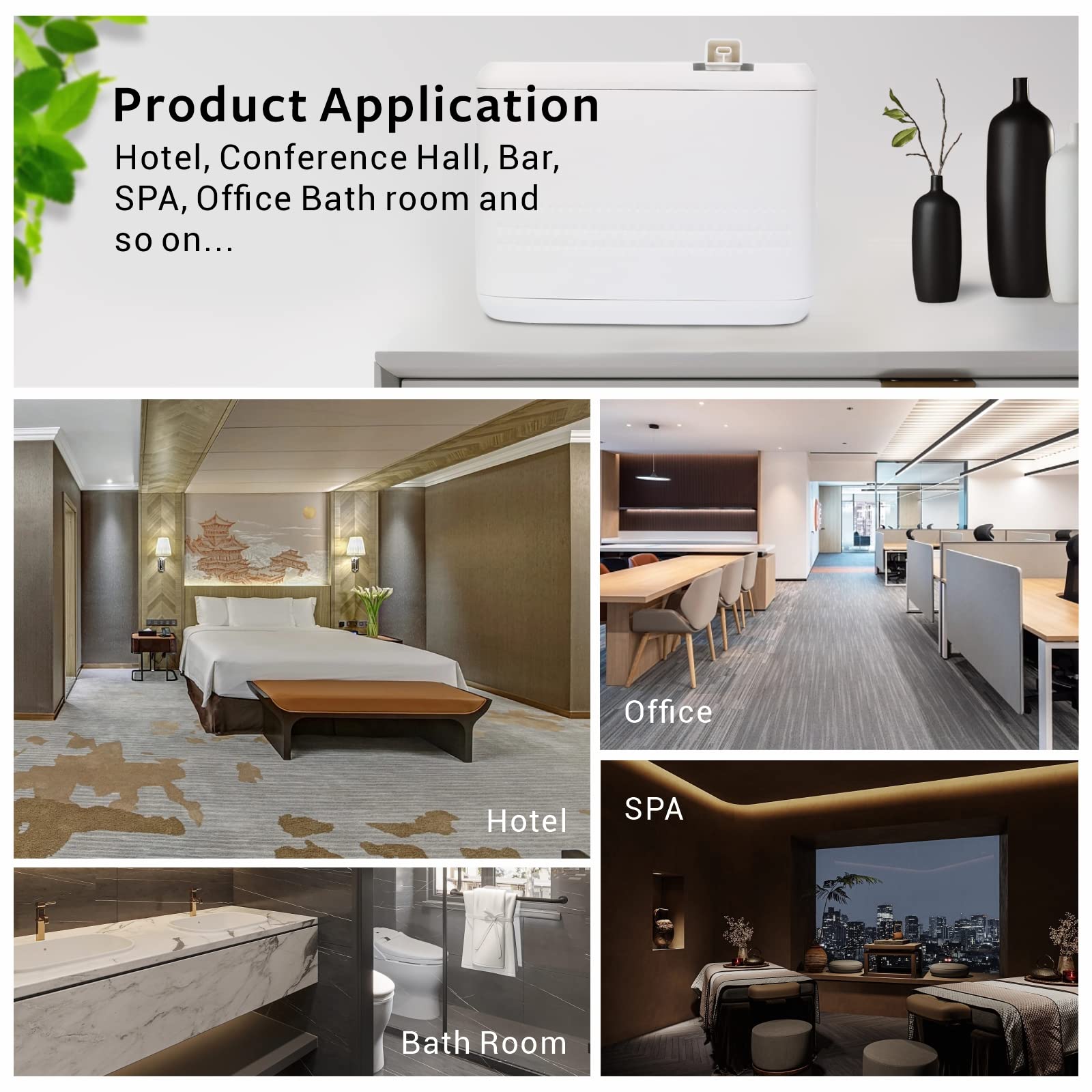 Smart Scent Air Machine Pro - 850ML Waterless Essential Oil Diffuser for Home & Office, HVAC Aromatherapy System Covers Up to 4500 Sq.Ft - Perfect for Bedroom, Living Room, Spa & Commercial Spaces