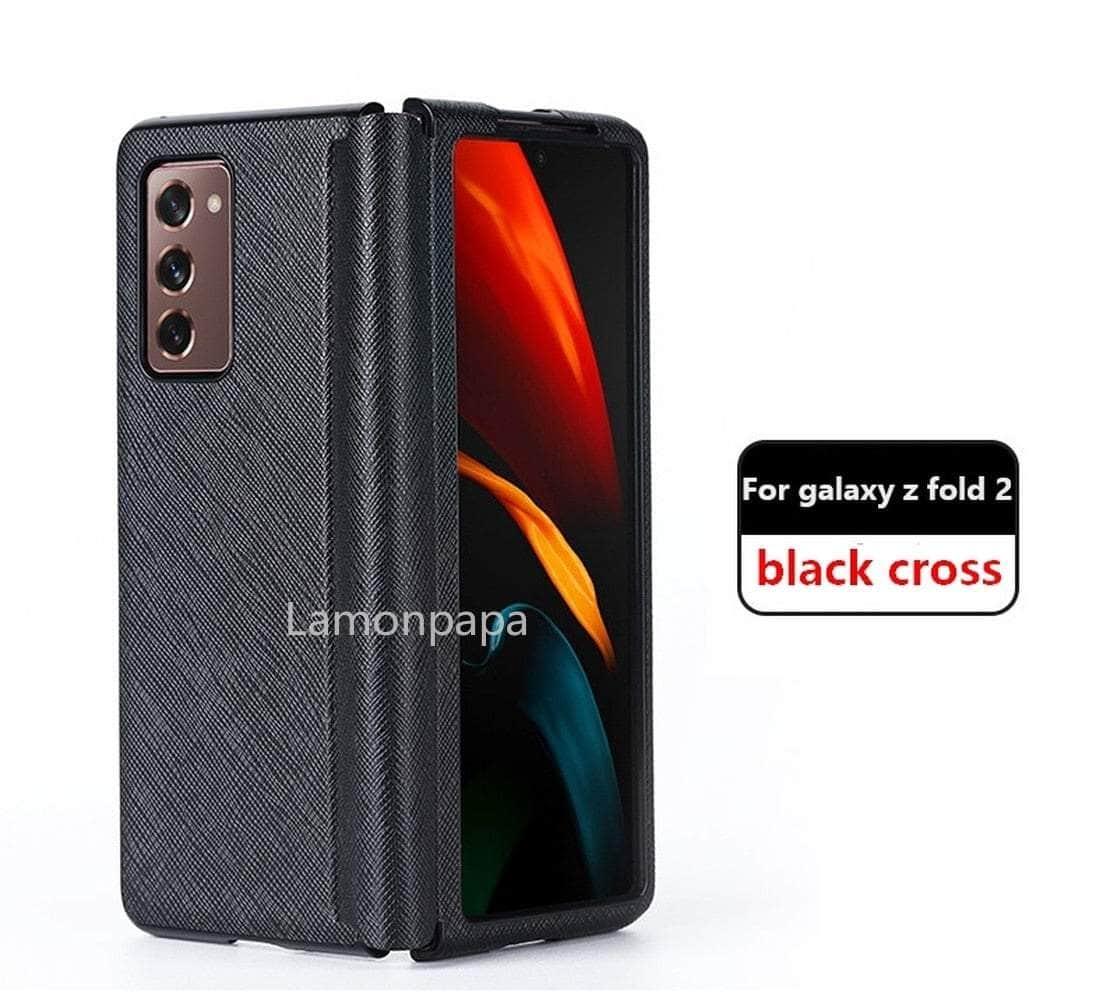 Premium Vintage Leather Case for Samsung Galaxy Z Fold 3 - Luxury Protective Cover with Card Slots | Perfect for Business Professionals & Travel Enthusiasts