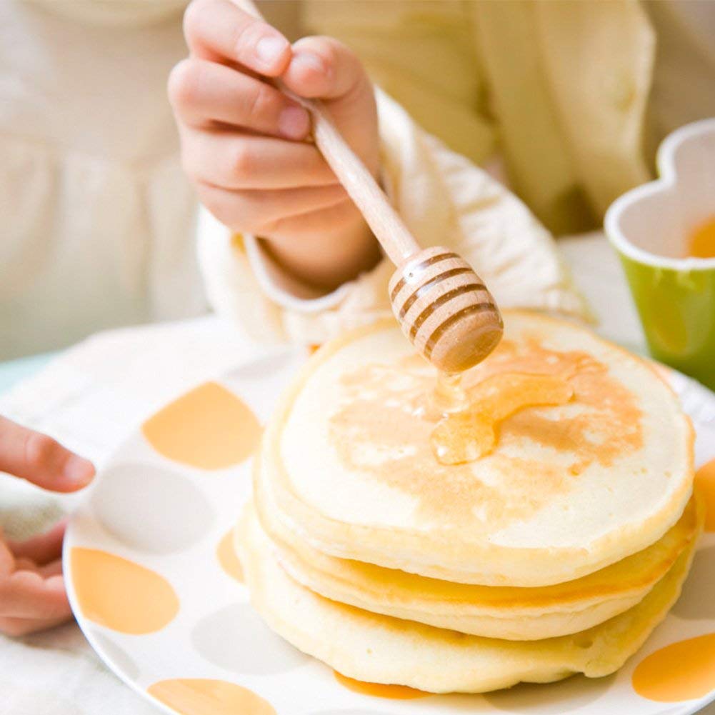 Wooden Honey Dipper Set - 50Pcs Mini Jam Stirring Sticks for Home & Kitchen Use