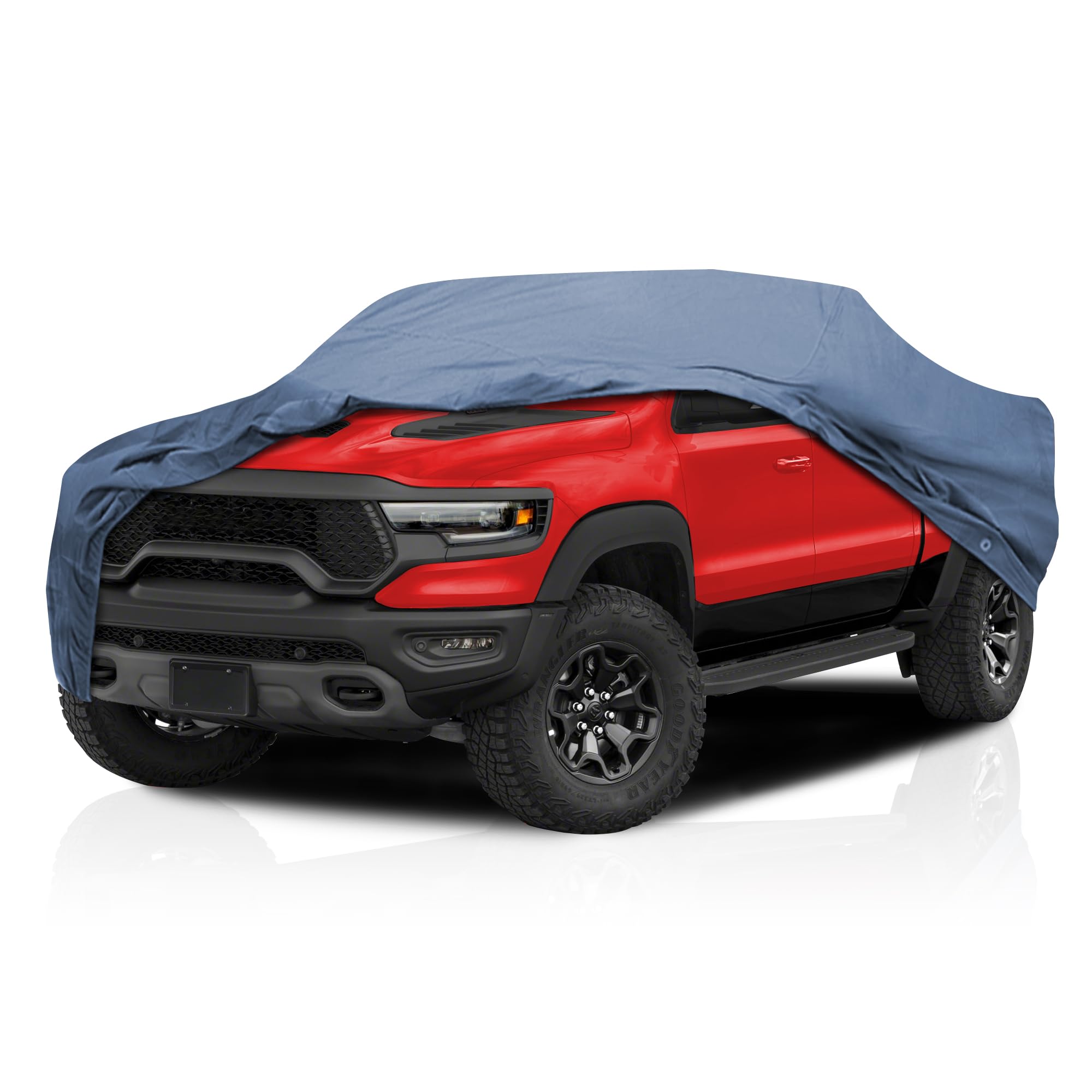 DaShield Ultimum Series Semi Custom Full-Size Truck Car Cover for Ram 1500 2019-2025 | 4-Door Crew Cab Pickup with 6.4 Feet Bed | All Weather Protection Heavy Duty Durable Full Coverage | Perfect for Outdoor Parking, Winter Storage & Vehicle Protection