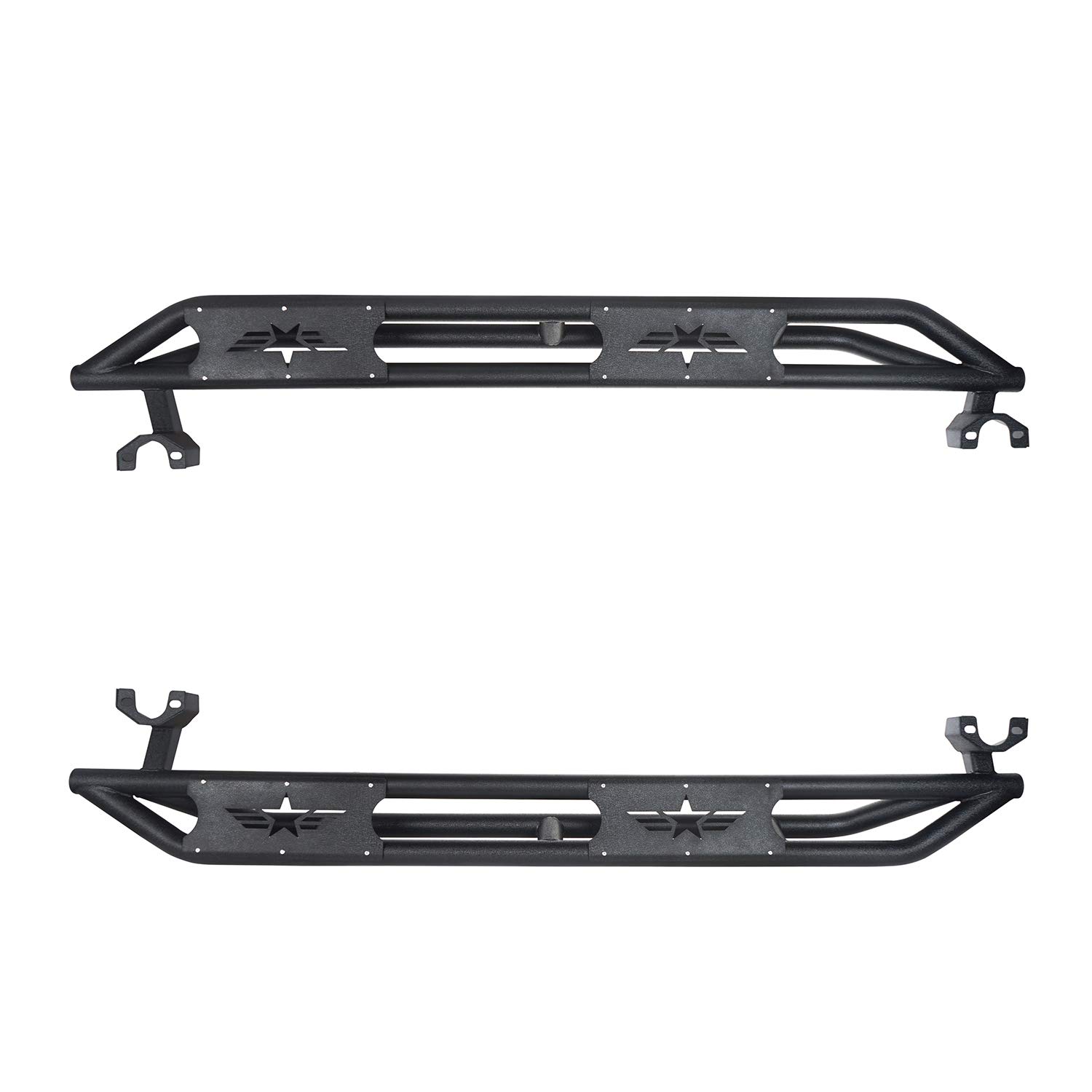 Wrangler Rock Slider Running Boards Side Step Nerf Bars for Jeep Wrangler JK Unlimited 2007-2018 4-Door - Heavy Duty Off-Road Protection & Easy Entry for Adventure & Daily Driving