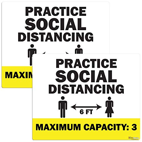 Social Distancing - Maximum Capacity, Yellow