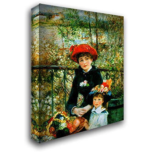 Pierre Auguste Renoir Two Sisters On The Terrace 20x24 Gallery Wrapped Canvas Art Print - Perfect for Living Room, Bedroom & Office Wall Decor
