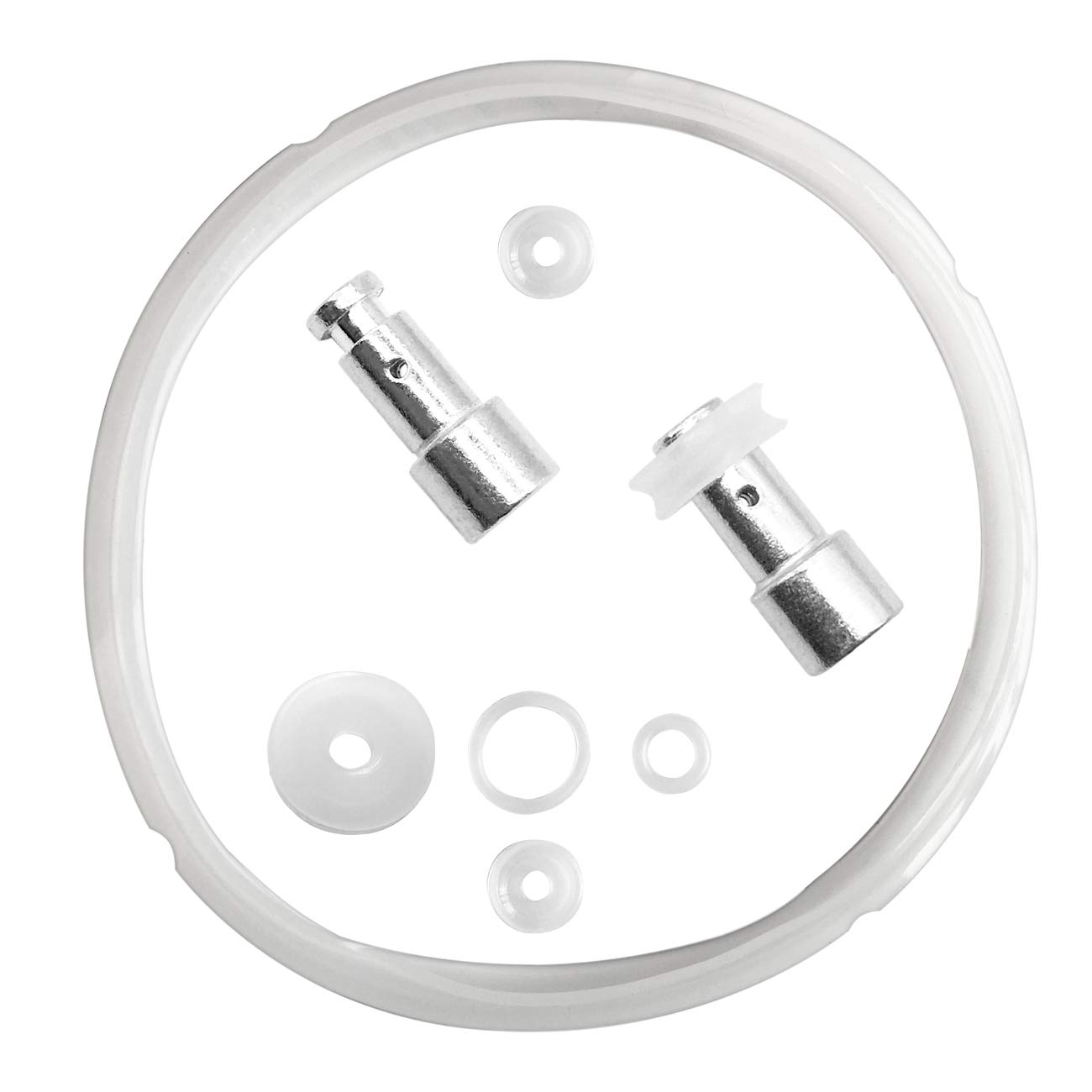 Universal Silicone Sealing Ring for 5/6 Quart Pressure Cookers - Clear Replacement Gasket, Floater & Sealer for Instant Pot & Most Cookers | Durable, Heat-Resistant for Safe Cooking, Canning & Meal Prep