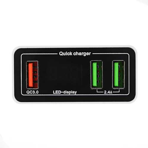 Bakeey 36W Dual USB Fast Car Charger with LED Display - QC3.0/2.0 Quick Charge for iPhone X/8/7, OnePlus 5T, Xiaomi 6, Tablets & MP4 Players - Perfect for Road Trips & Daily Commuting