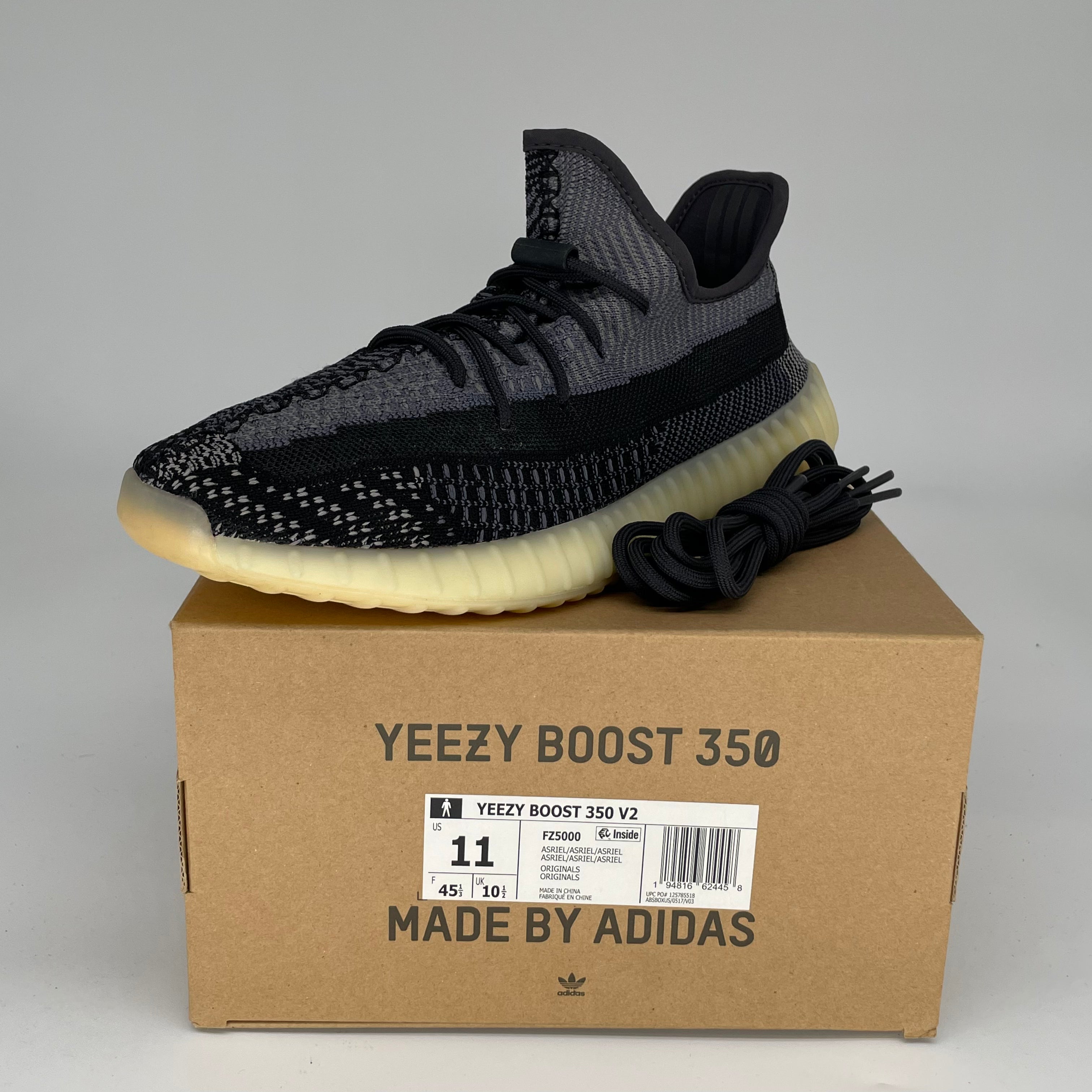 Adidas Yeezy Boost 350 V2 Carbon - Men's Size 11 Running Shoes | Lightweight & Comfortable Sneakers for Jogging, Gym Workouts & Casual Wear (Style Code: FZ5000)
