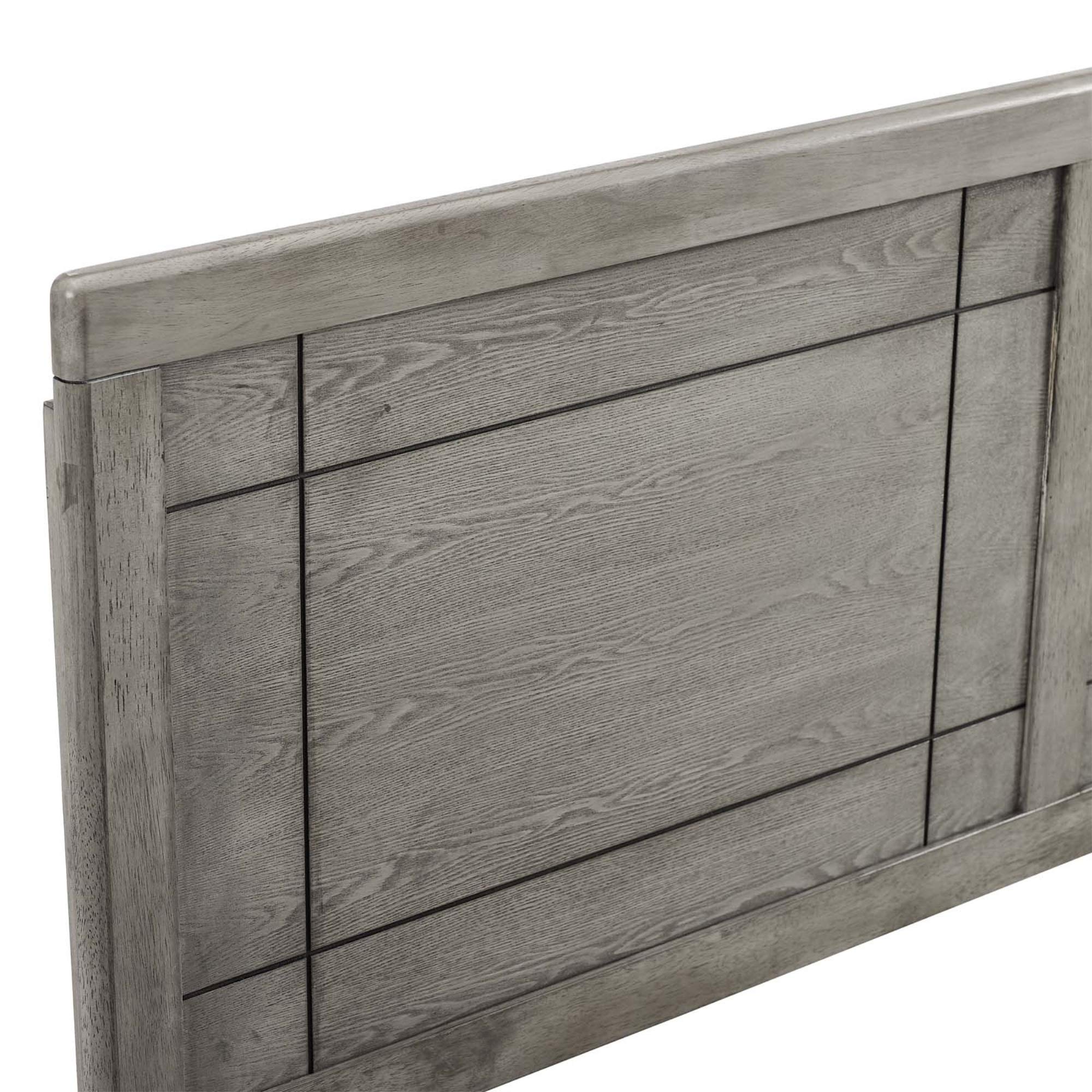 Archie Wood Full Headboard - Modern & Retro Design, Interchangeable with Bed Frames - Gray - Perfect for Bedroom Decor & Guest Room Setup