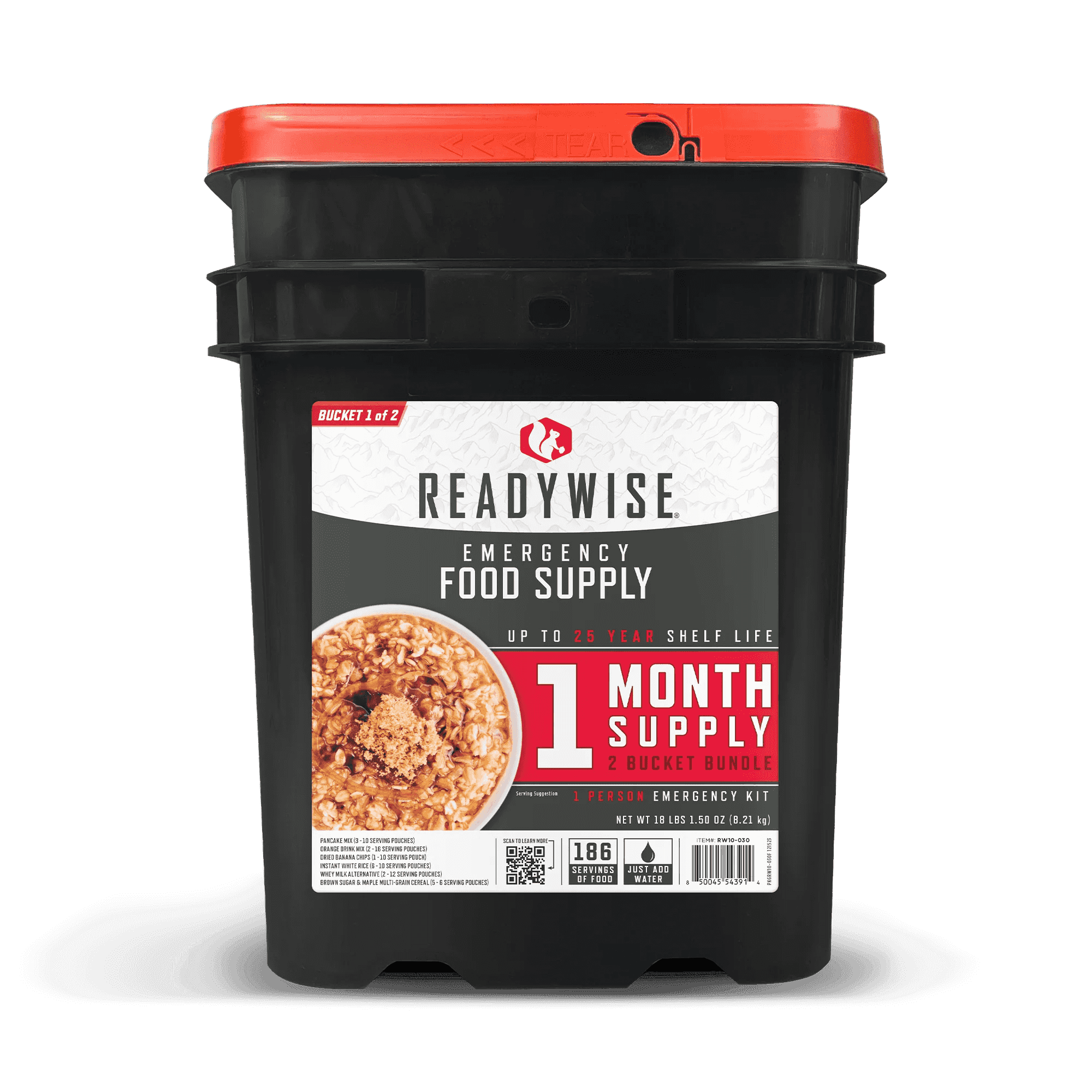 1 Month Emergency Food Supply - Long Shelf Life Survival Food Kit for Camping, Hiking & Disaster Preparedness - 30 Days of Meals for Emergency Situations & Outdoor Adventures