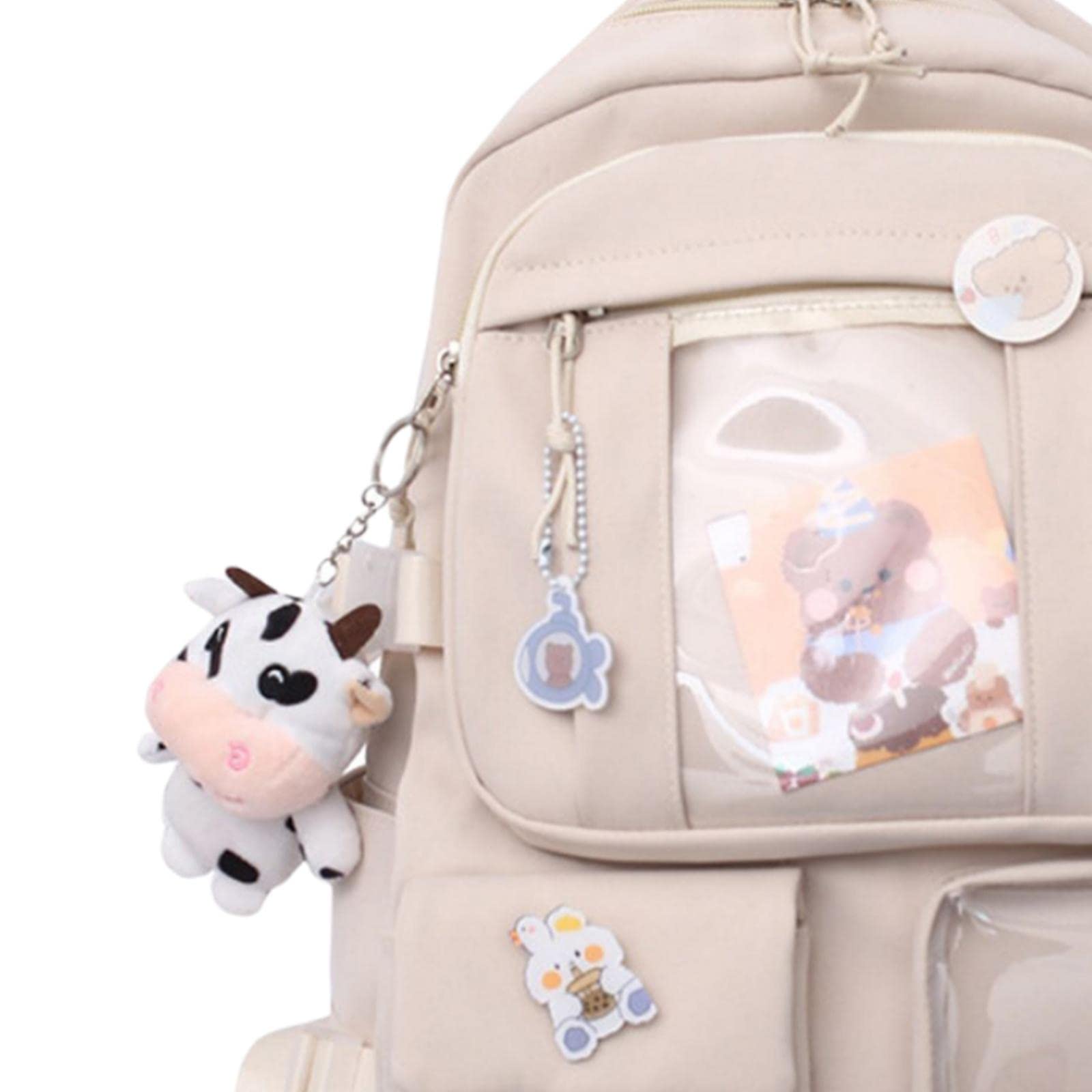 ATORSE® Kawaii Anime Backpack for Women & Girls - Cute Anti-Theft School Bag, Travel Backpack in White | Perfect for School, College, Travel & Cosplay