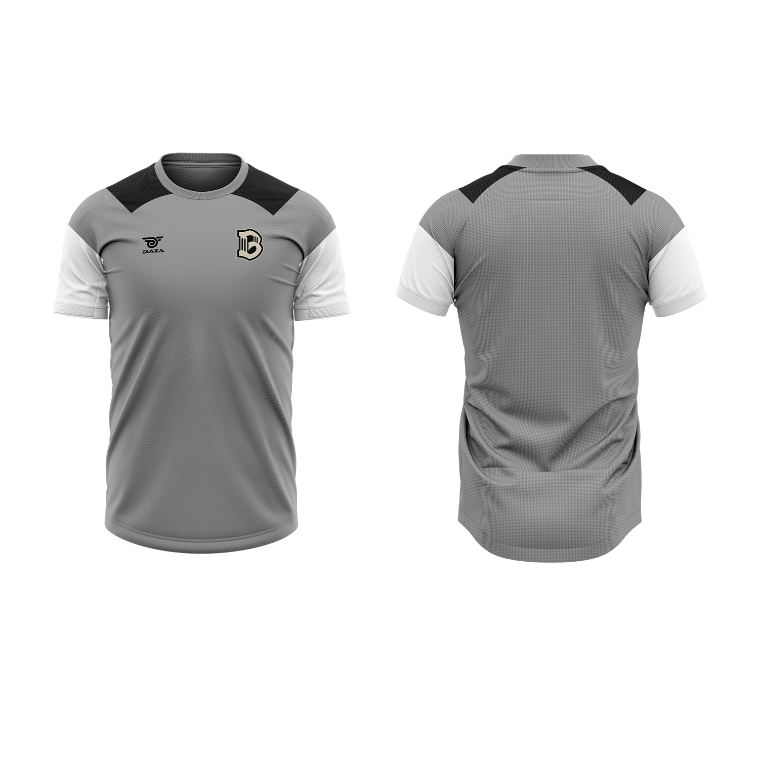 Brooklyn FC Tritone Grey Soccer Jersey - Men's Football Shirt for Training & Match Play - Perfect for Fans, Players & Gifting