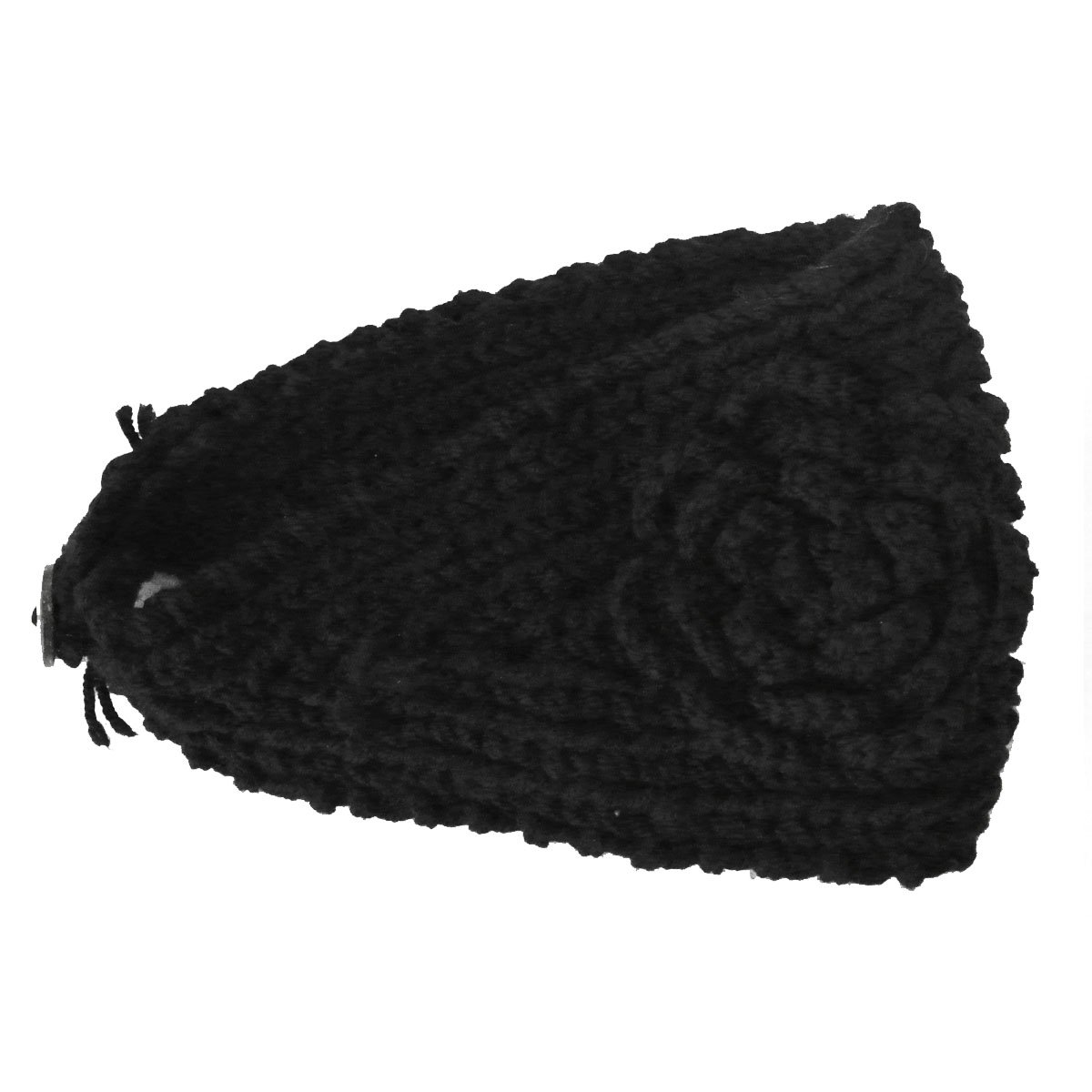 Wrapables Winter Hand Knit Floral Headband for Women - Soft Stretchy Knit Head Wrap - Warm Boho Headband for Cold Weather, Outdoor Activities & Fashion Accessories