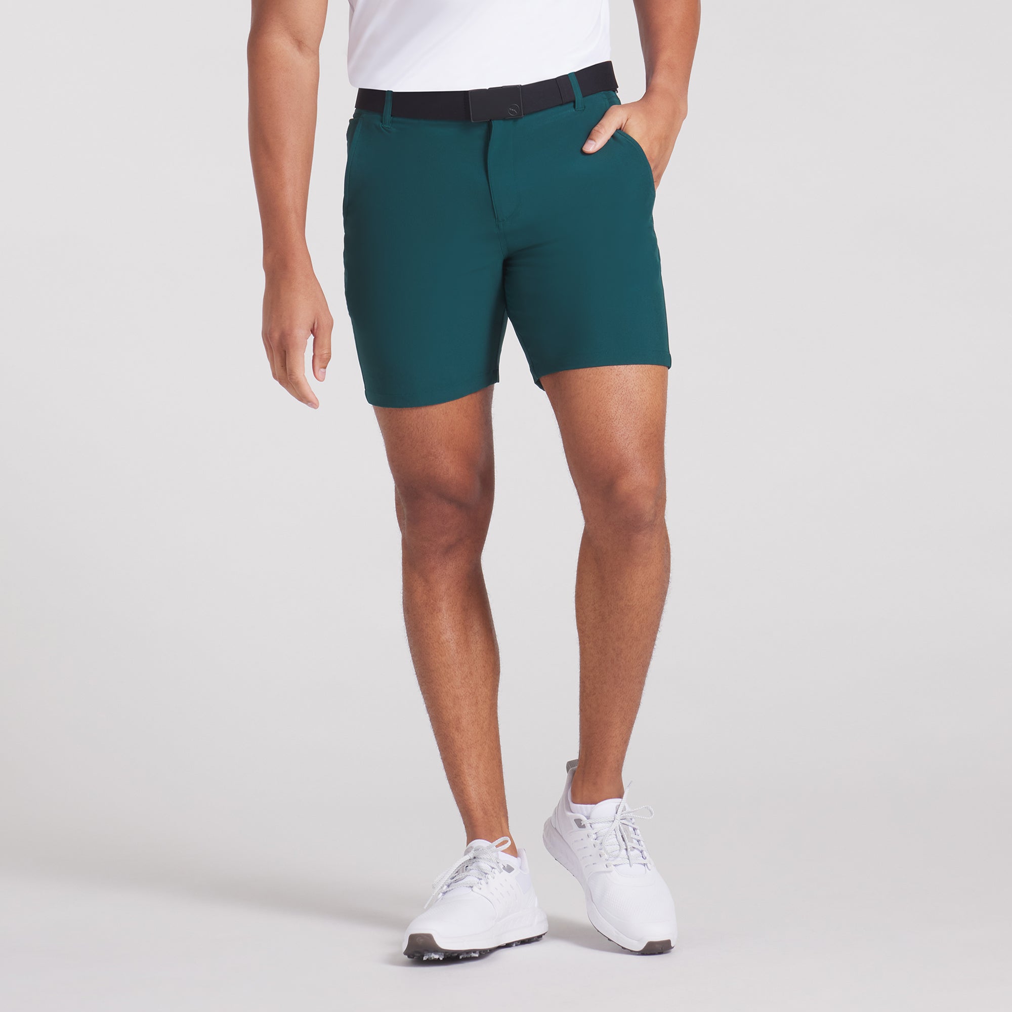 101 Solid 7 Golf Shorts for Men - Breathable Quick-Dry Stretch Golf Pants - Comfortable Athletic Shorts for Golfing, Running, and Casual Wear