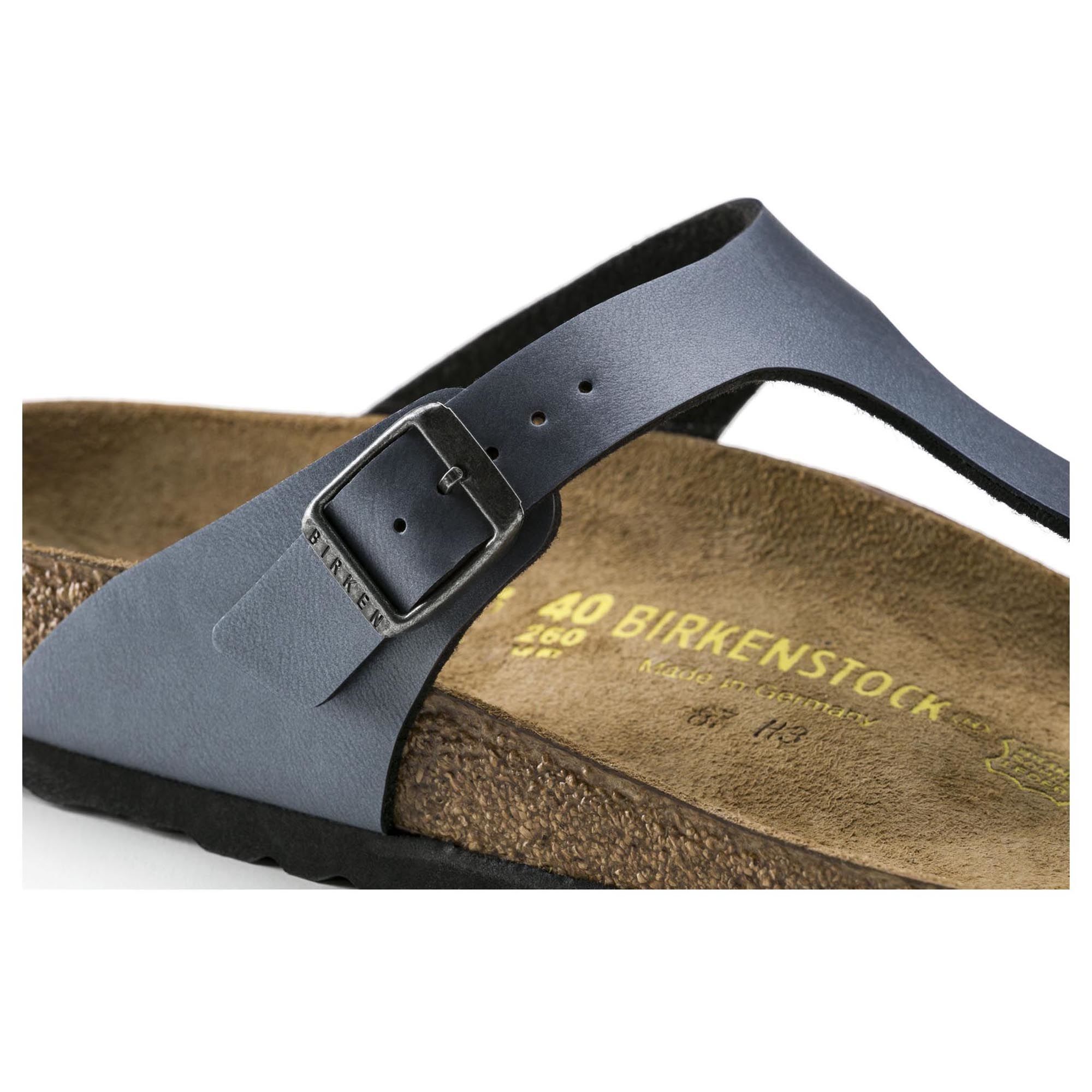 BIRKENSTOCK GIZEH Women's Sandals - Ice Pearl Onyx Birko-Flor Comfort Footbed | Perfect for Summer, Beach, and Casual Wear