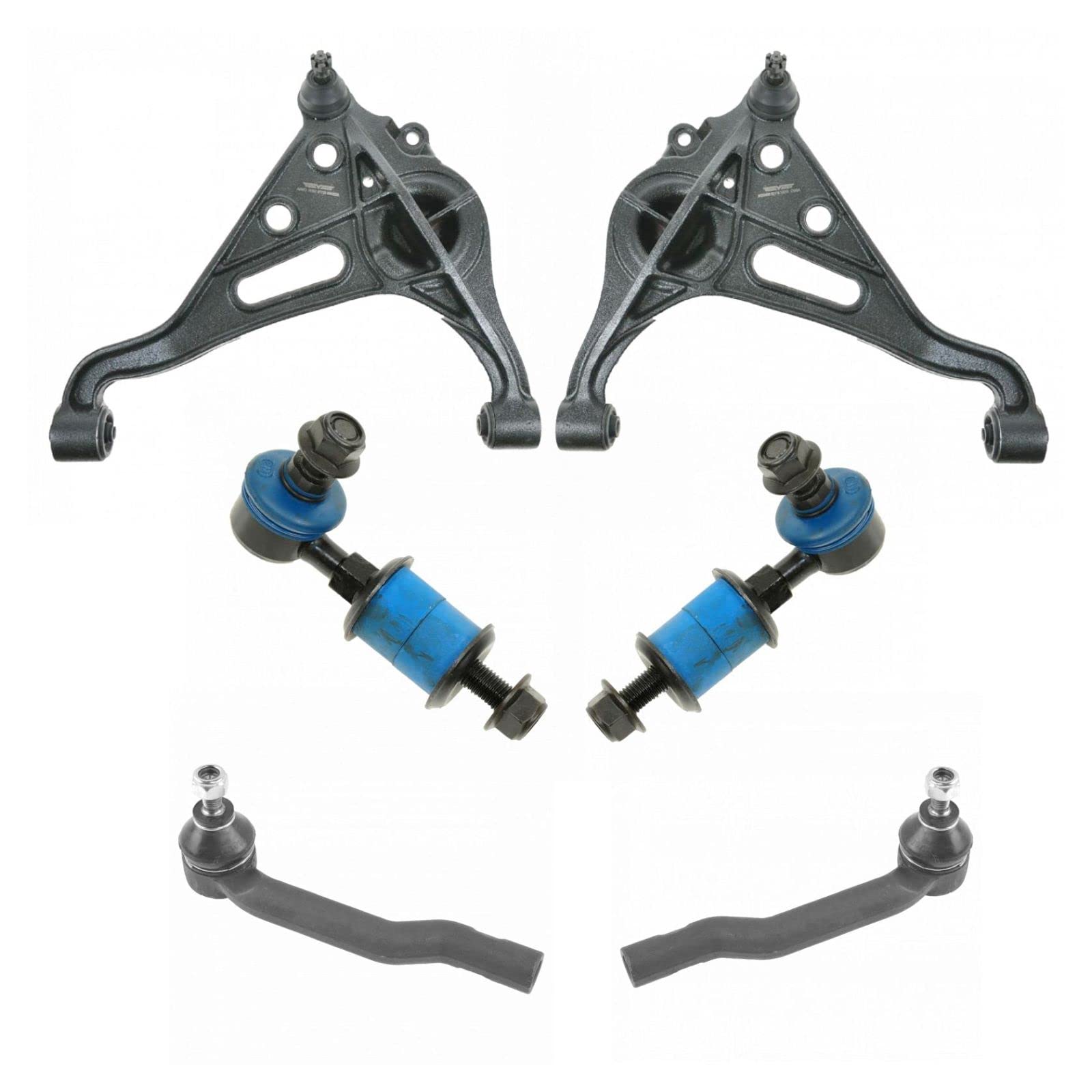 High-Quality Front Steering & Suspension Kit - Control Arm with Ball Joint, Sway Bar, Stabilizer Link & Tie Rod - Compatible with 1999-2004 Chevrolet Tracker & Suzuki Vitara - Perfect for Smooth Rides & Off-Road Adventures