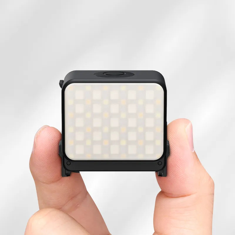 Ulanzi LM18 Mini LED Video Light for DJI Osmo Action 5/4/3 & Pocket 3 - Portable Dimmable Camera Light with 2500K-8500K Color Temperature - Perfect for Vlogging, YouTube, TikTok & Low Light Photography