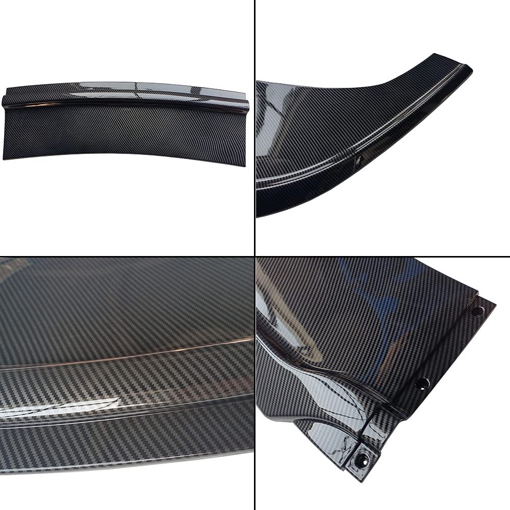Carbon Fiber Front Bumper Lip Chin Splitter for 2015-2020 Chrysler 300C - 3PCS Bumper Lip Diffuser Kit | Aggressive Styling & Enhanced Aerodynamics for Street Racing & Car Shows