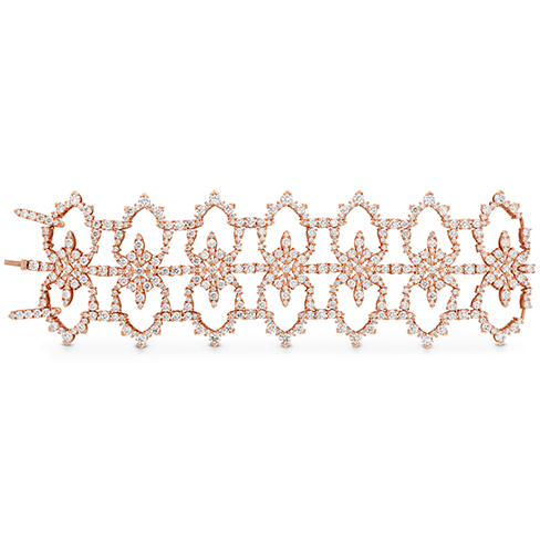 Hearts On Fire Arial Diamond Cuff Bracelet - 14K White Gold Luxury Jewelry for Women | Perfect for Weddings, Anniversaries & Special Occasions