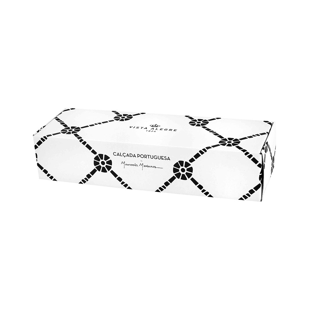 Premium Portuguese Calcada Espresso & Coffee Cup Set - 4 Pieces with Saucers for Home, Cafe, or Office Use