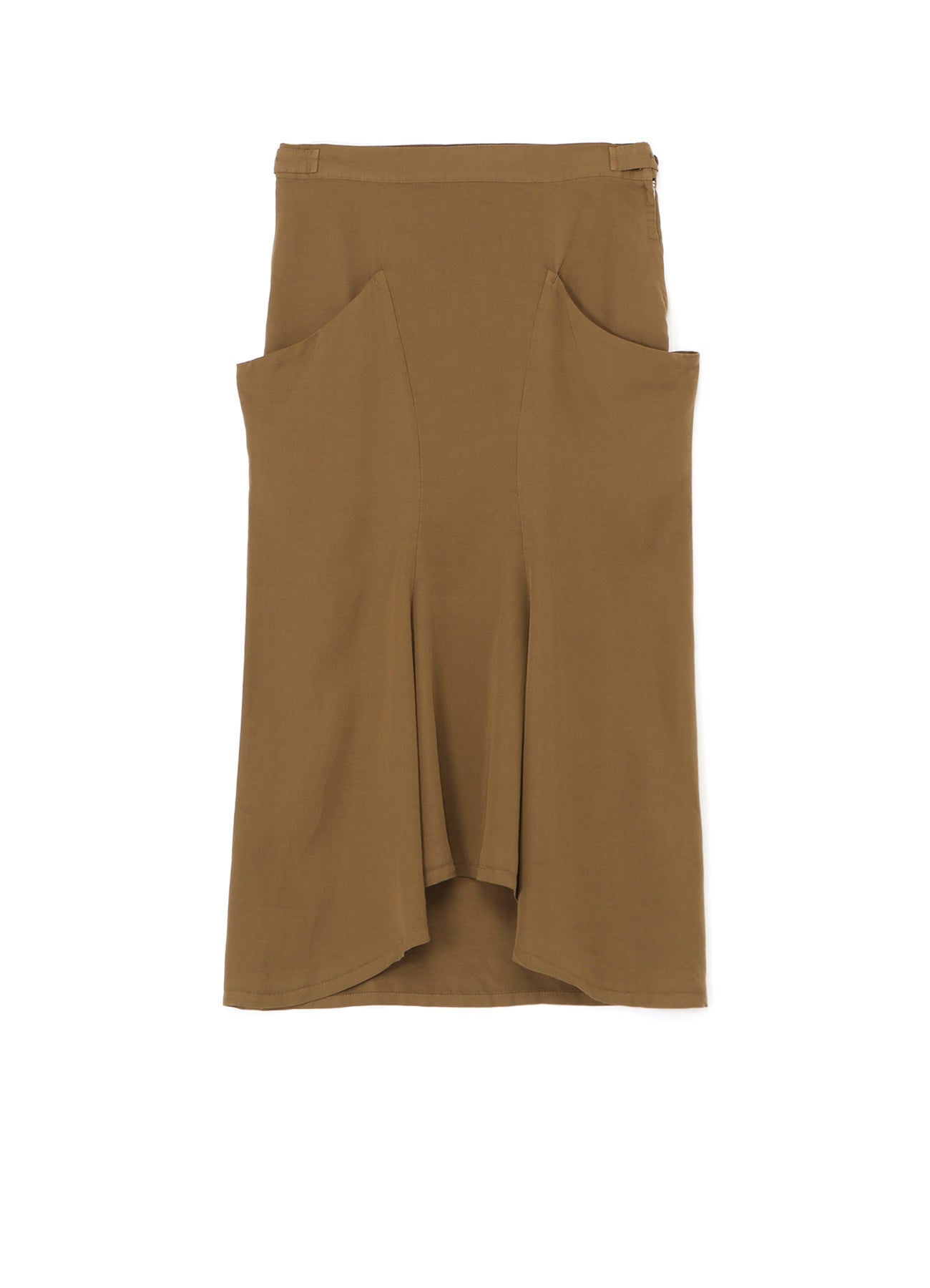 Organic Cotton Twill Garment Dyed Long Pocket Skirt for Women - Casual Boho Style Skirt for Everyday Wear, Travel & Outdoor Activities