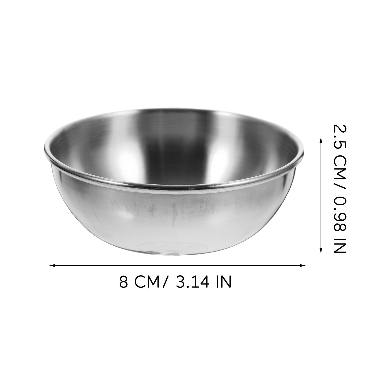 4-Piece Stainless Steel Sauce Dishes Set - Versatile Condiment Bowls for Appetizers, Dips & Kitchen Use | Durable, Easy-Clean Mini Serving Plates | Perfect for Parties, Restaurants & Home Dining