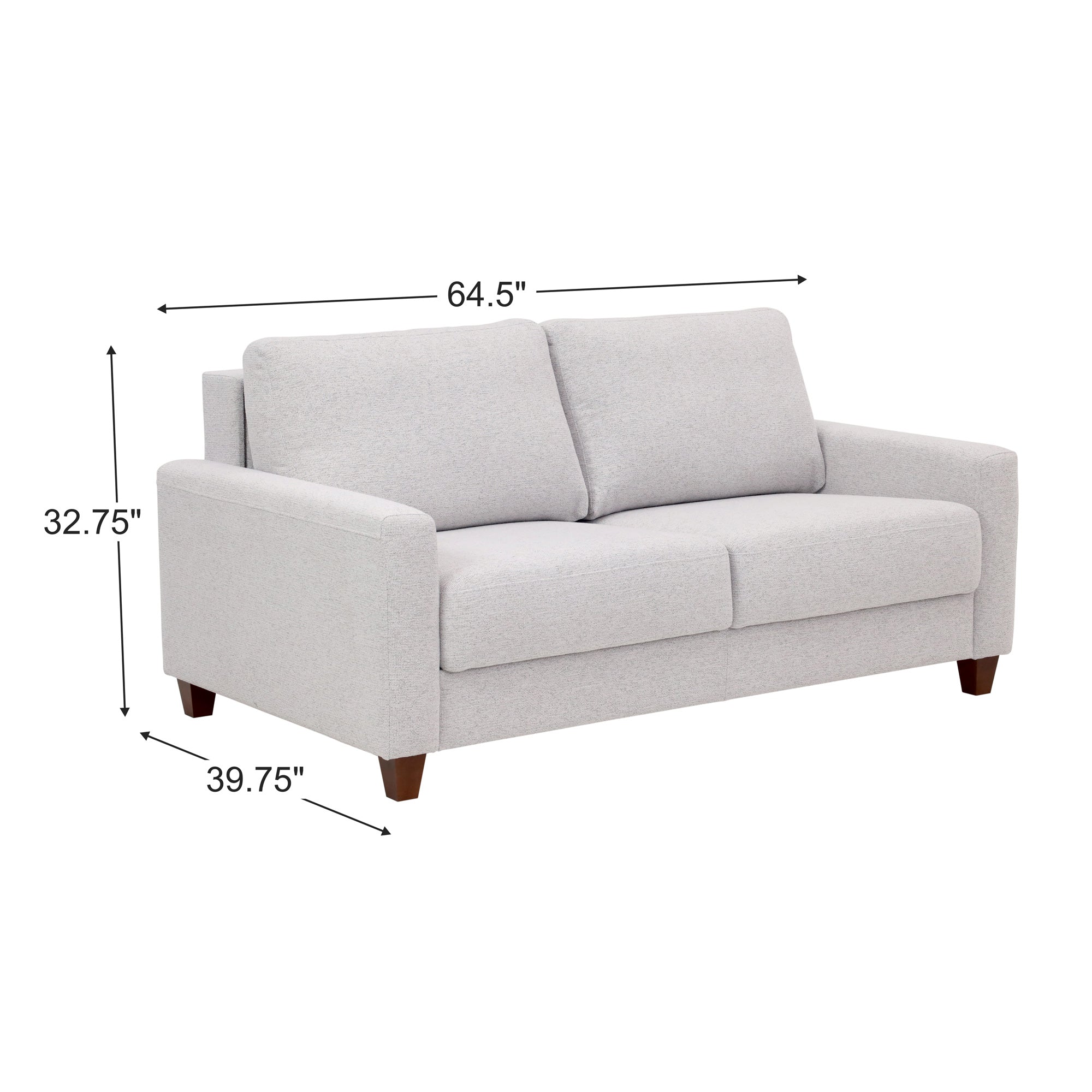 Meko Sleeper Loveseat - Convertible Sofa Bed with Storage | Comfortable 2-Seater for Small Spaces | Perfect for Guest Rooms, Apartments & Home Offices