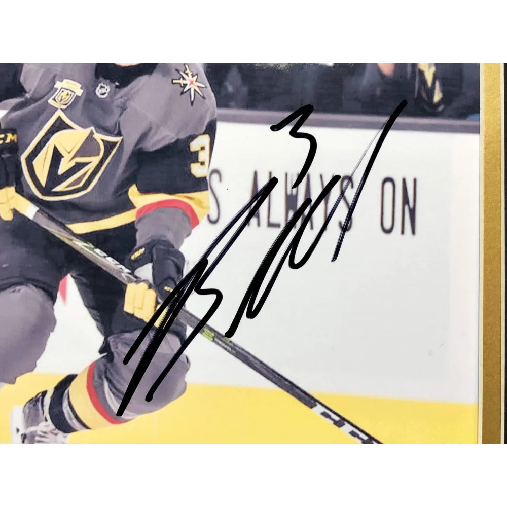 Brayden McNabb Autographed 8x10 Photo Collage with JSA COA - Vegas Golden Knights VGK Memorabilia - Perfect for Collectors, Fans, and Home Decor