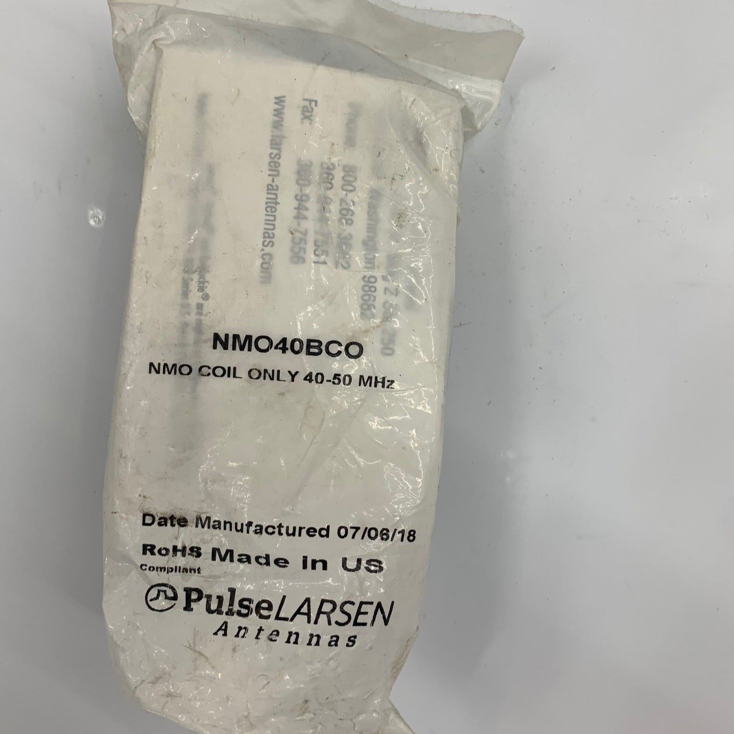 LARSEN NMO40BCO 40-50 MHz NMO Antenna Black Loading Coil - Perfect for Ham Radio, CB Radio, and Mobile Communication Systems