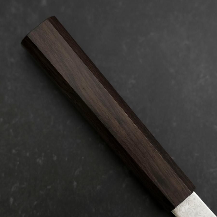 Premium Santoku SG-2 Nickel Damascus Chef Knife 180mm with Ebony Wood Handle - Perfect for Slicing, Dicing, and Chopping Vegetables, Meat, and Fish