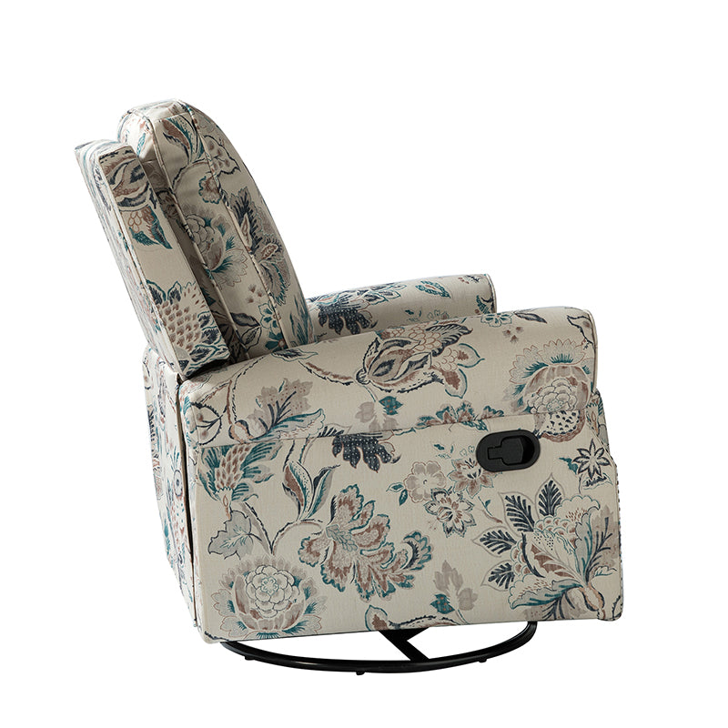 Comfortable Nikola Swivel Glider Recliner Chair - 360° Rotation & Smooth Gliding Motion - Perfect for Living Room, Nursery, or Home Theater Relaxation