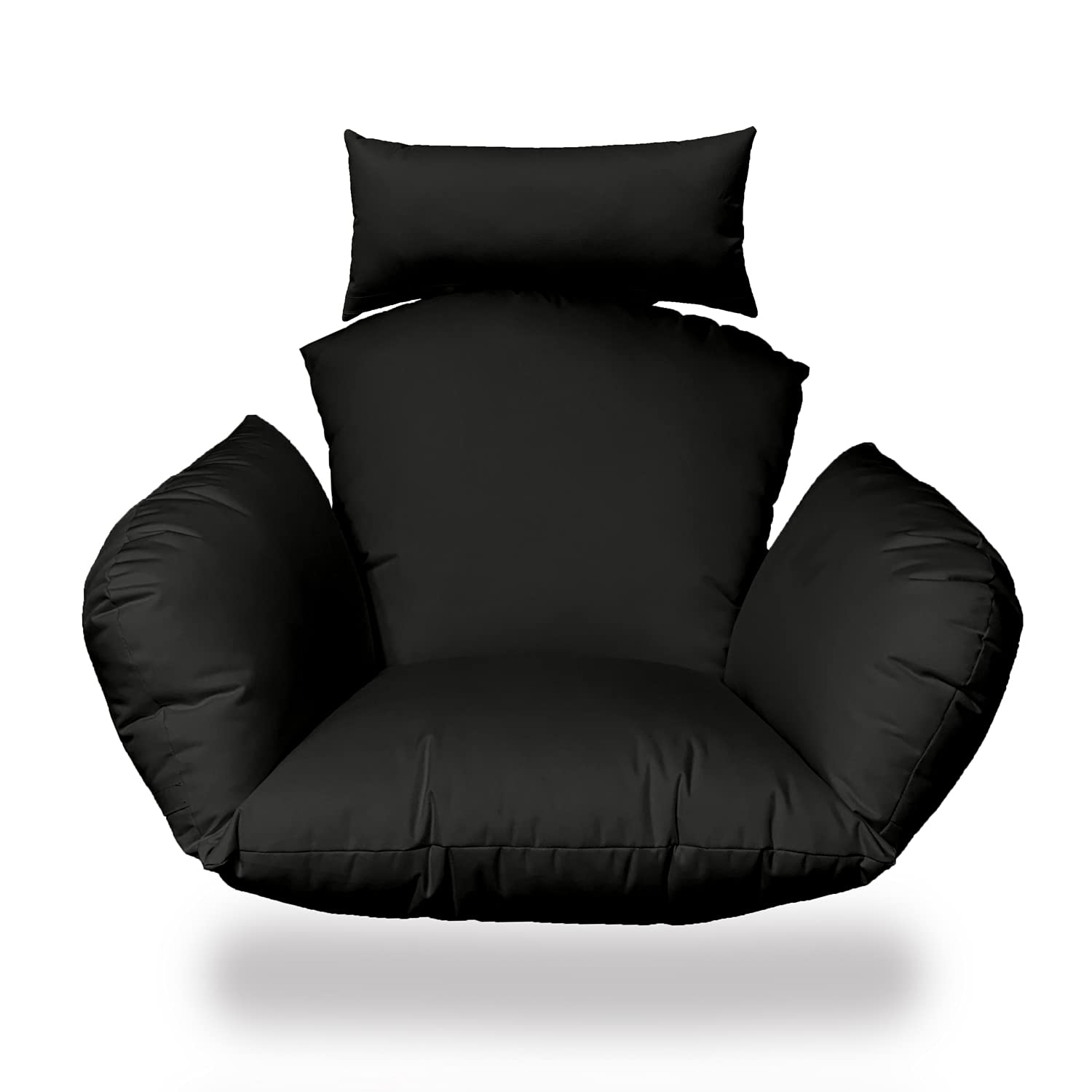 Premium Black Ottertex Fabric Cushion - Waterproof & Durable Replacement for Egg, Hanging, Cocoon & Papasan Chairs - Perfect for Indoor/Outdoor Lounging, Patio Furniture & Relaxation Spaces