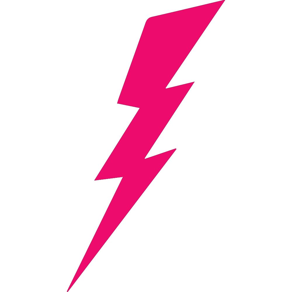 Premium Waterproof Vinyl Decal Stickers (Set of 2) - Lightning Design in Pink for Laptop, Phone, Helmet, Car Window, Bumper, Mug, Cup, Door & Wall Decoration - Perfect for Personalizing Your Devices & Home Décor