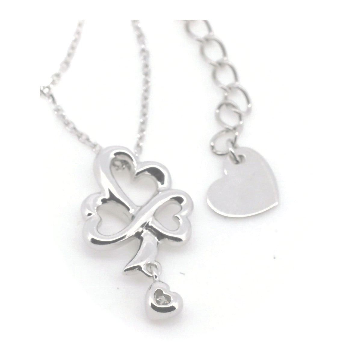 4°C Diamond Necklace - 18K White Gold Pendant for Women | Elegant Jewelry Gift for Anniversary, Wedding & Special Occasions