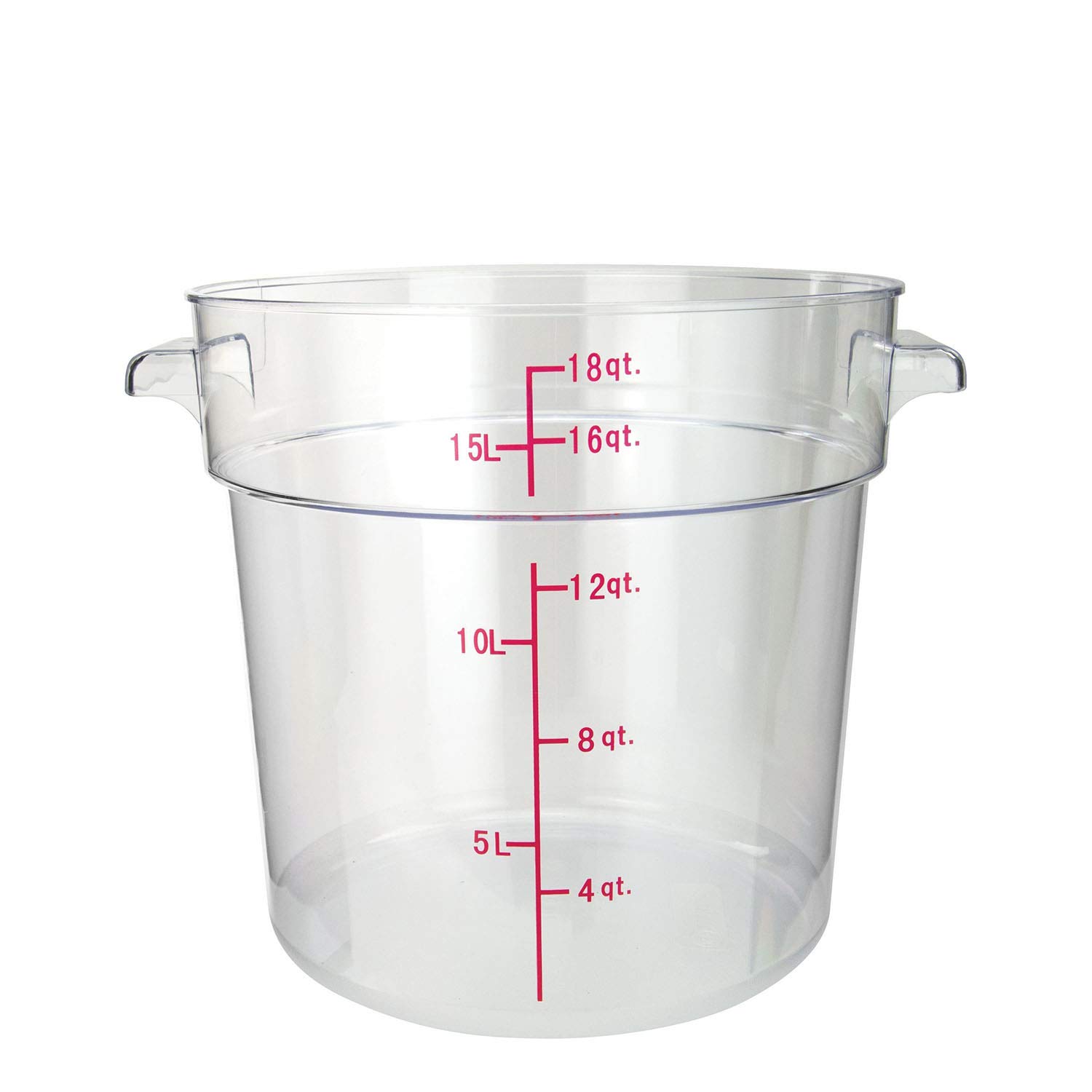 Tiger Chef 18 Quart Commercial Grade Clear Polycarbonate Food Storage Containers with Lids - BPA-Free, Stackable for Restaurant, Kitchen & Meal Prep