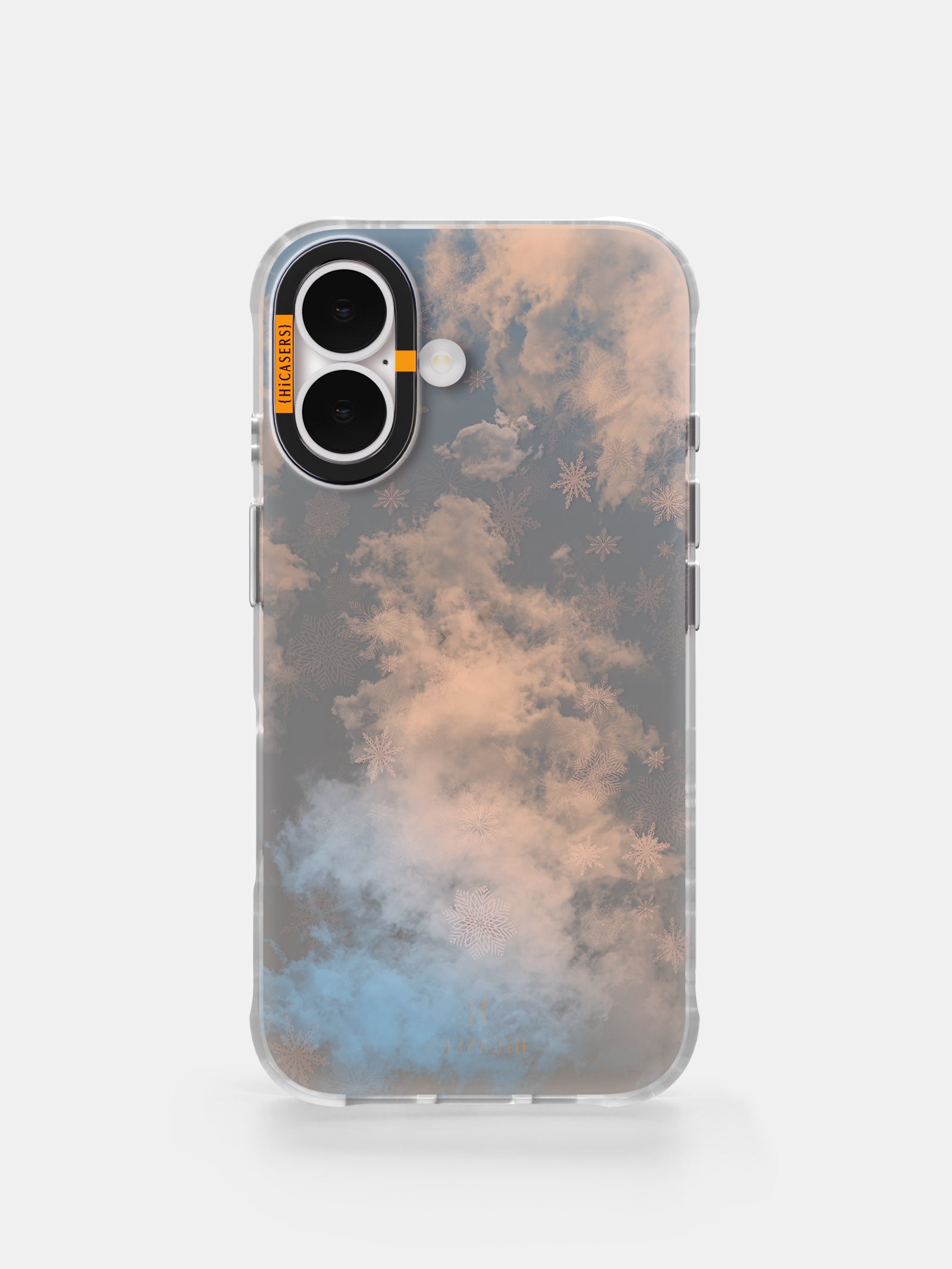 Iridescent Foggy Christmas Tree Phone Case - Grey | Holiday Gift & Winter Themed Protective Cover for iPhone & Samsung