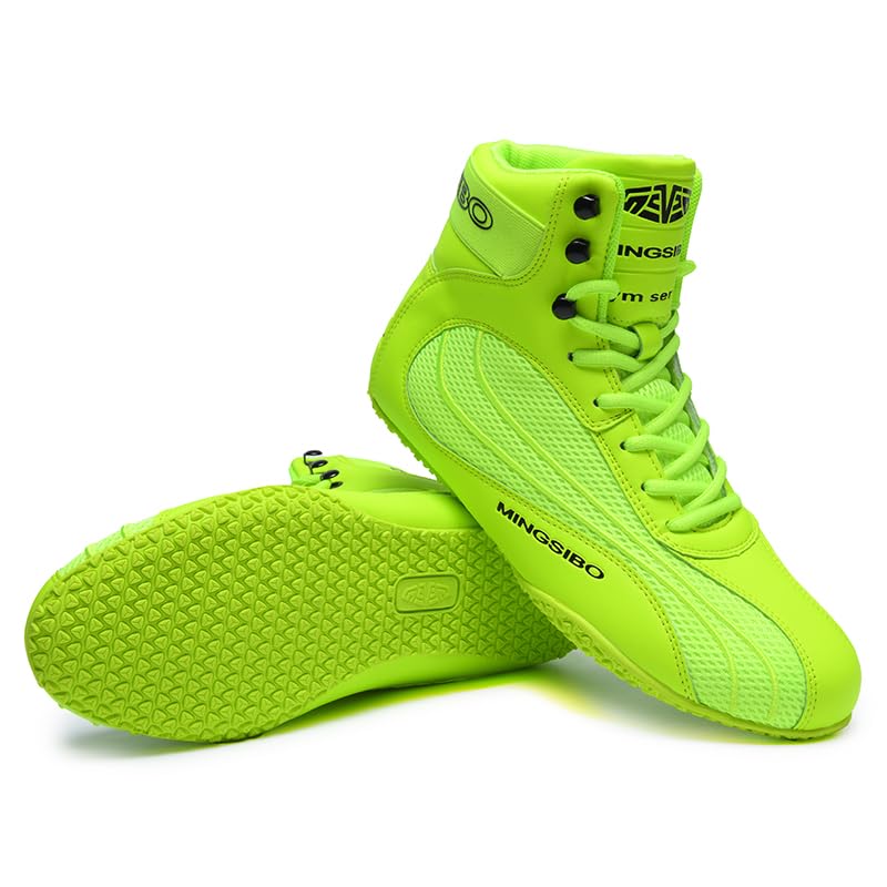 Men's & Youth Anti-Slip Boxing Wrestling Shoes - Lightweight Breathable Training Boots for Boxing, MMA & Martial Arts | Perfect for Gym Workouts & Competition