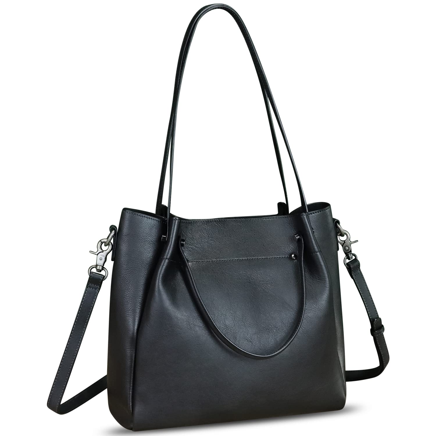 Genuine Leather Handbags for Women - Vintage Handmade Satchel Shoulder Bag with Top Handle, Elegant Tote Purse for Work, Travel & Everyday Use
