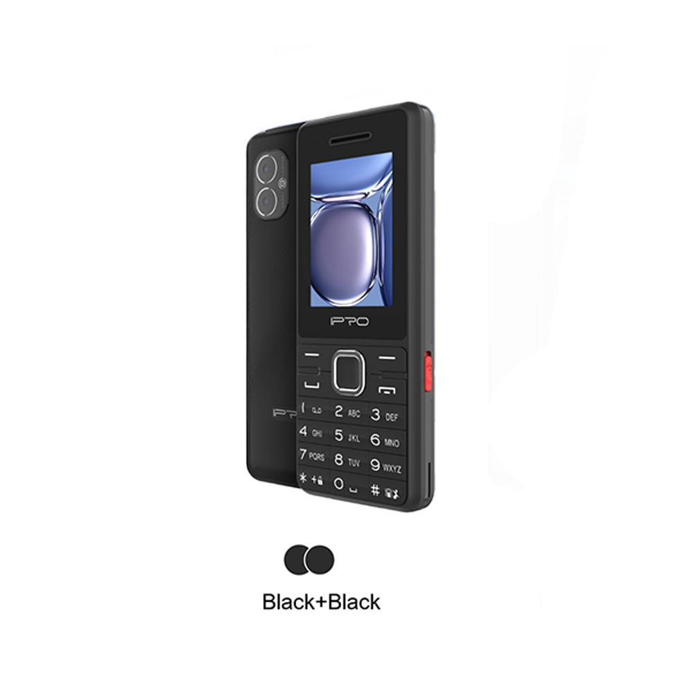 IPRO 2G Dual SIM Feature Phone (A33 BK) - Unlocked Basic Mobile Phone with Long Battery Life - Perfect for Travel, Emergency Use & Senior Citizens