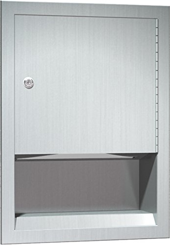 ASI 0457 Recessed Paper Towel Dispenser - Wall Mounted Stainless Steel Commercial Grade for Restaurants, Kitchens & Bathrooms