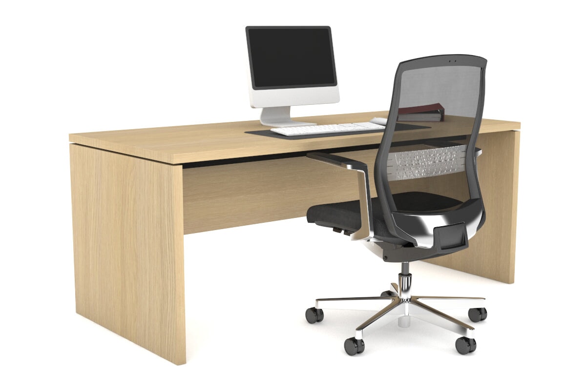 Modern Executive Straight Desk - Sleek Office Desk for Professionals | Perfect for Home Office, Corporate Workspace & Study Room