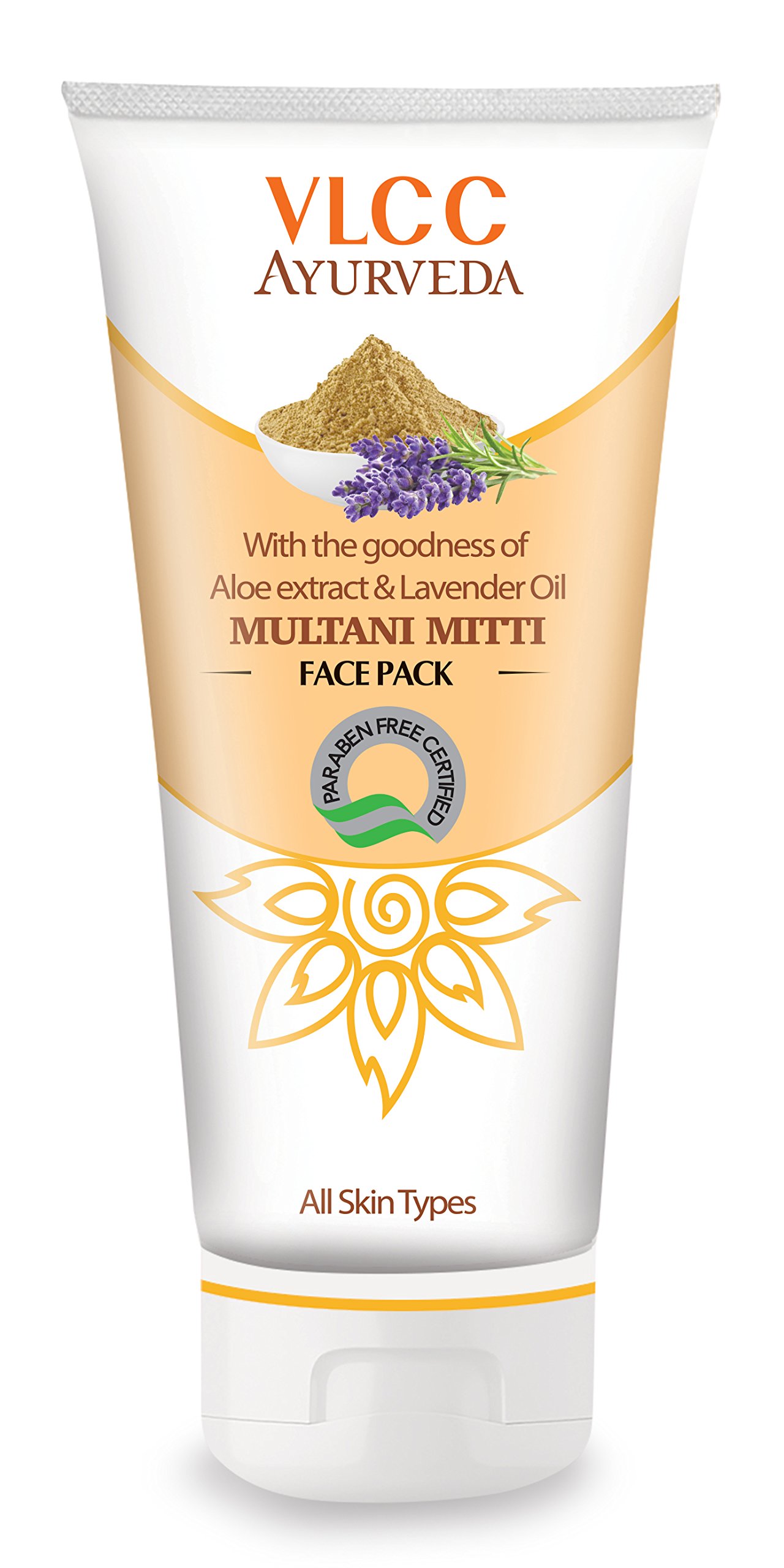 VLCC Ayurveda Multani Mitti Clay Face Pack for Glowing Skin - 100g | Natural Deep Cleansing & Oil Control | Perfect for Acne-Prone & Oily Skin Types